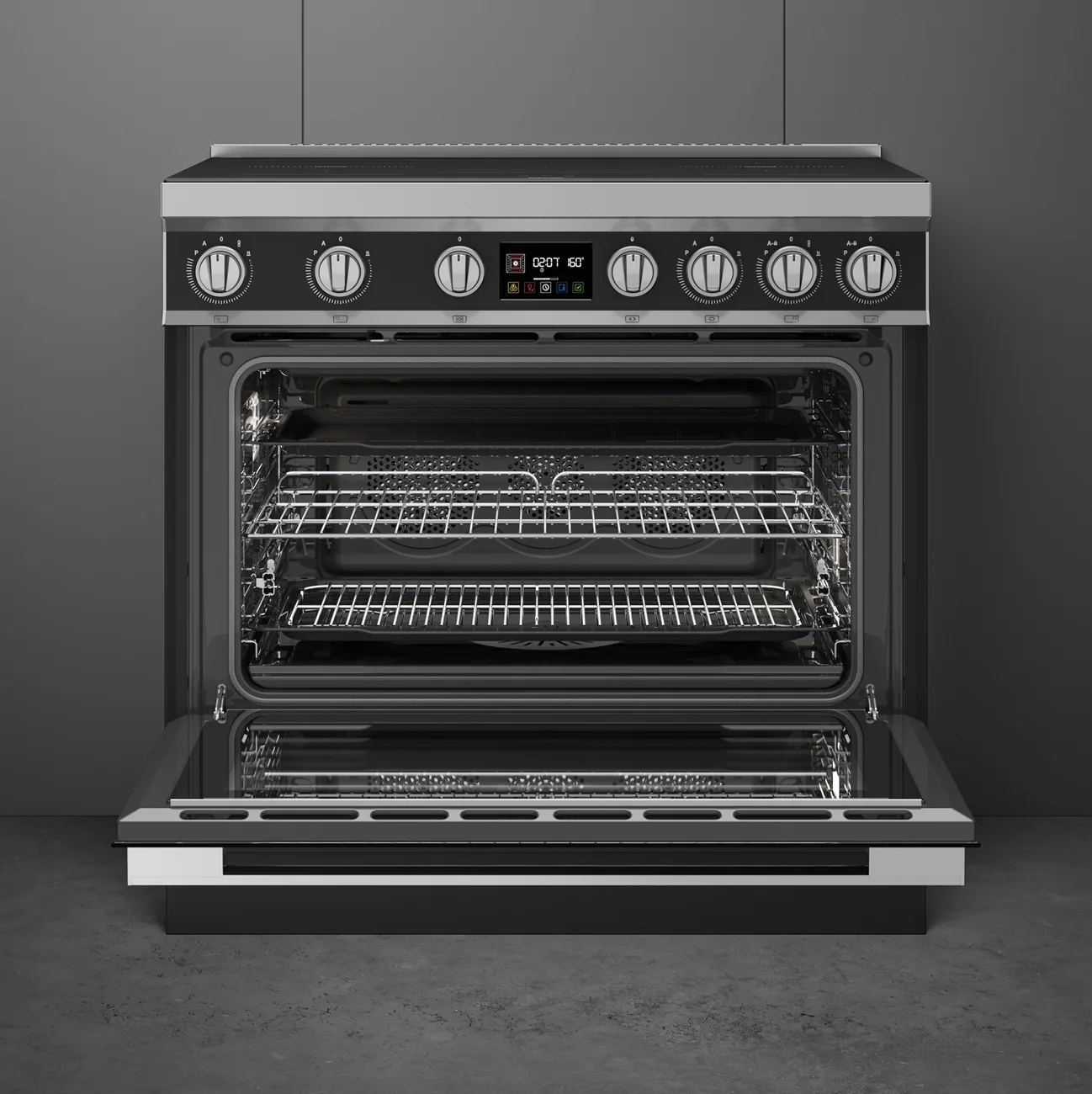 Smeg CPF90I1PAN2 Kochzentrum Anthrazit