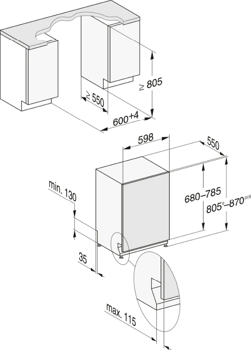 Miele G 7280 SCVi Vollintegrierter Geschirrspüler Edelstahl