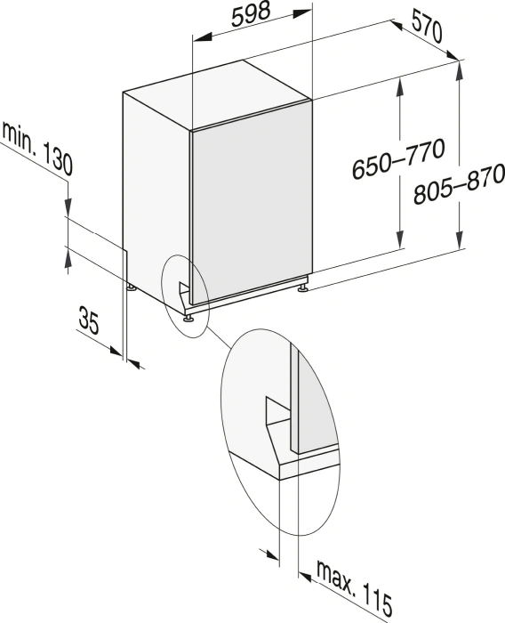 Miele G 7280 SCVi Vollintegrierter Geschirrspüler Edelstahl