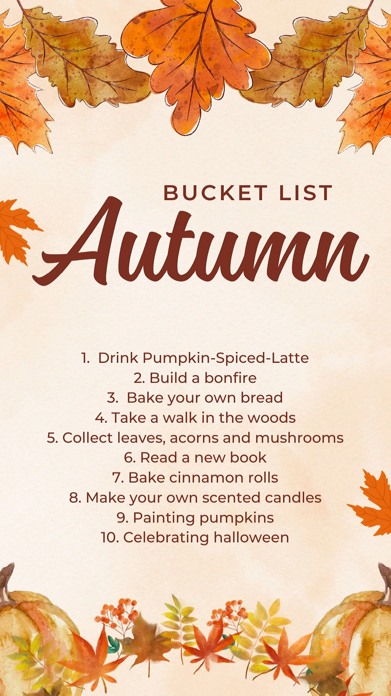 autumn bucket list