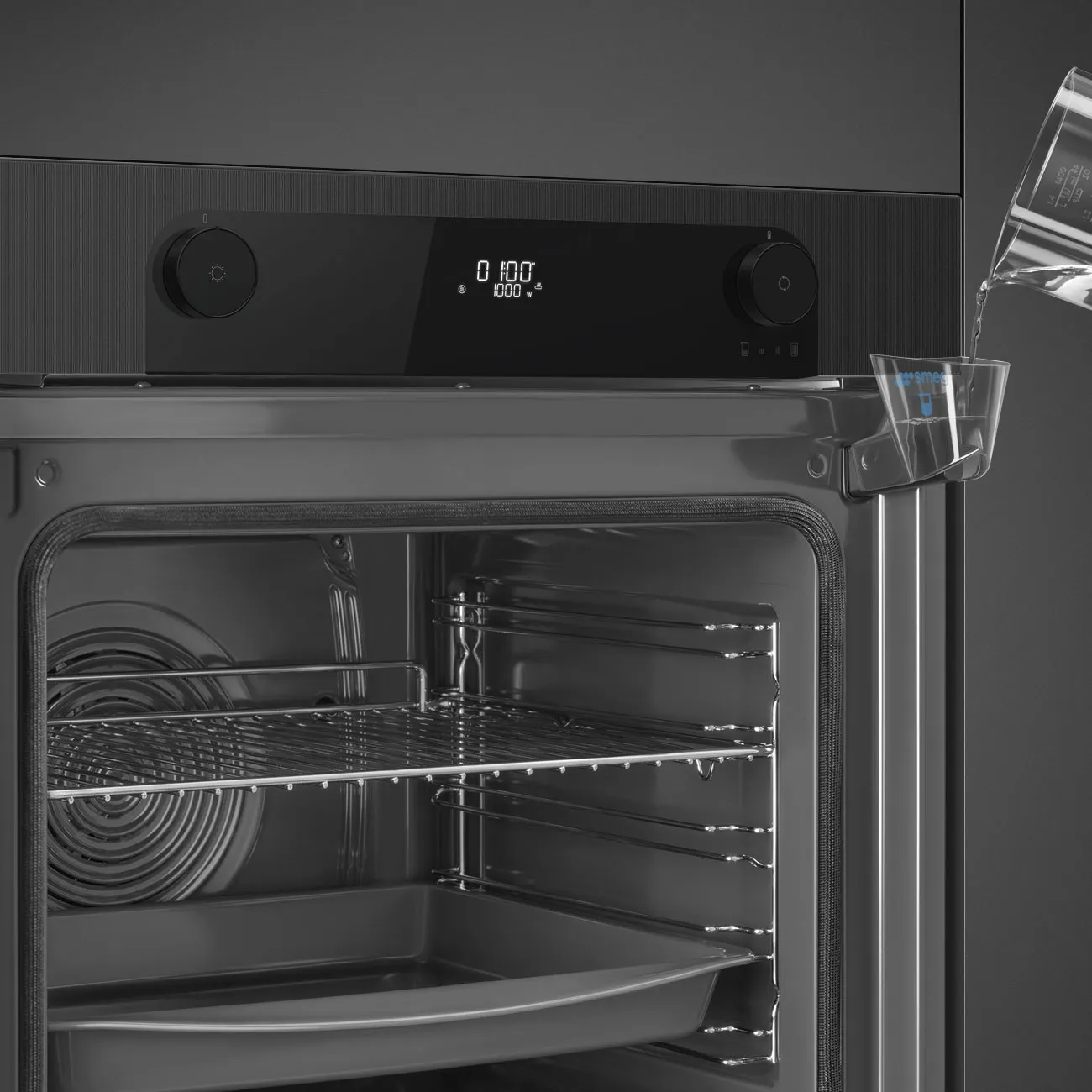 Smeg SOP6201S2B Einbau-Dampfbackofen Schwarz