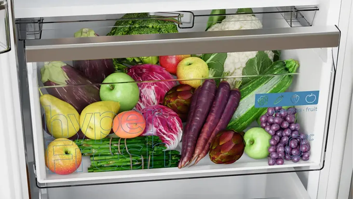 Obst und Gemüse in der siemens hyperFresh Schublade