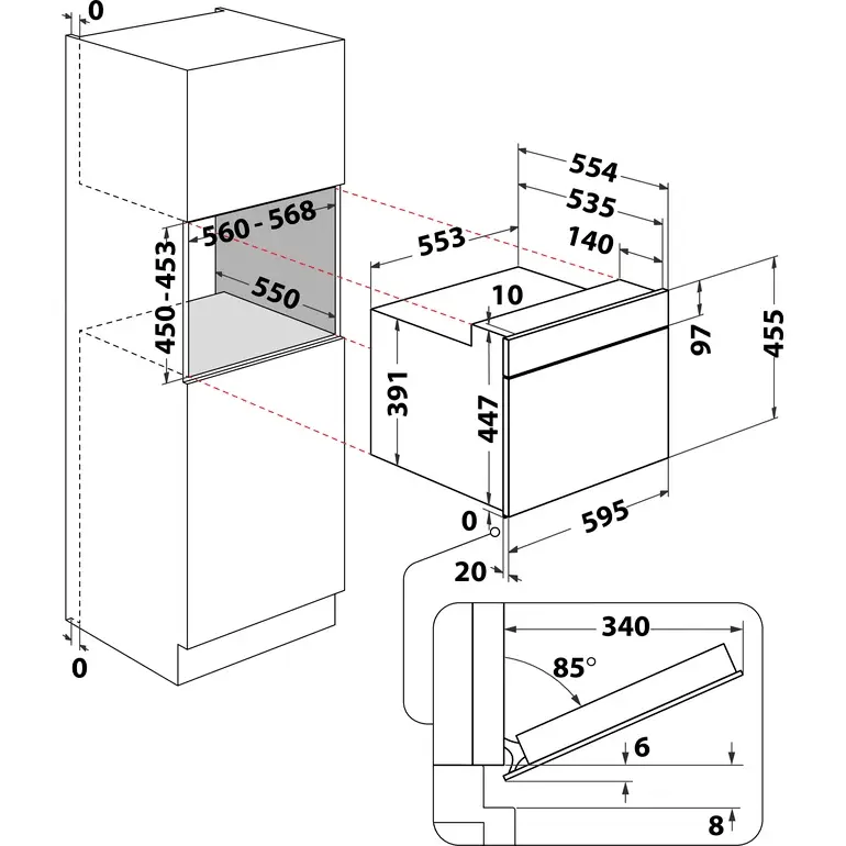 Bauknecht EMPK5 5645 ES Einbau-Mikrowelle Schwarz