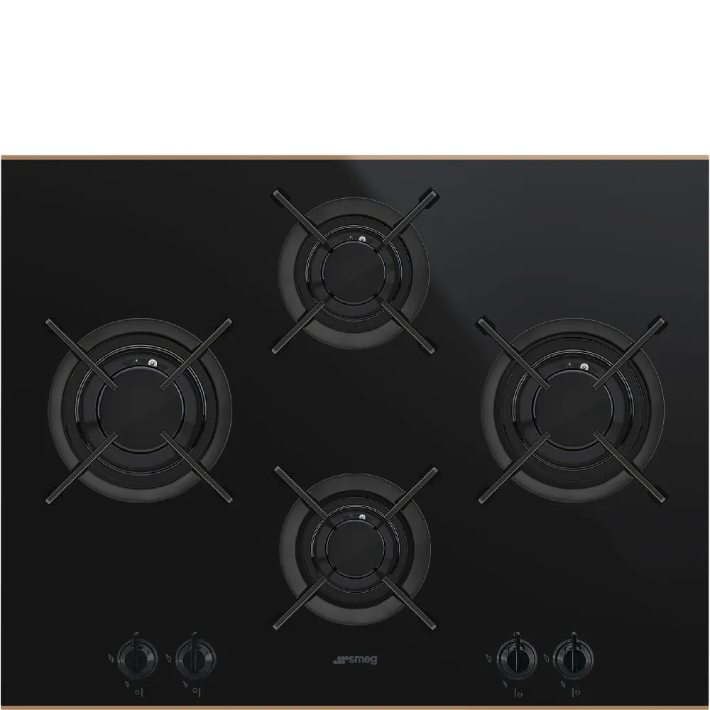 Smeg PV664LCNRDE Gaskochfeld Schwarz