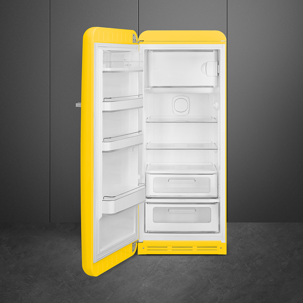 Smeg FAB28LYW5 Stand-Kühlschrank Gelb