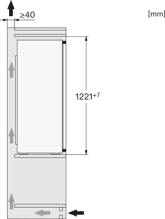 Miele K 7313 D Einbau-Kühlschrank 