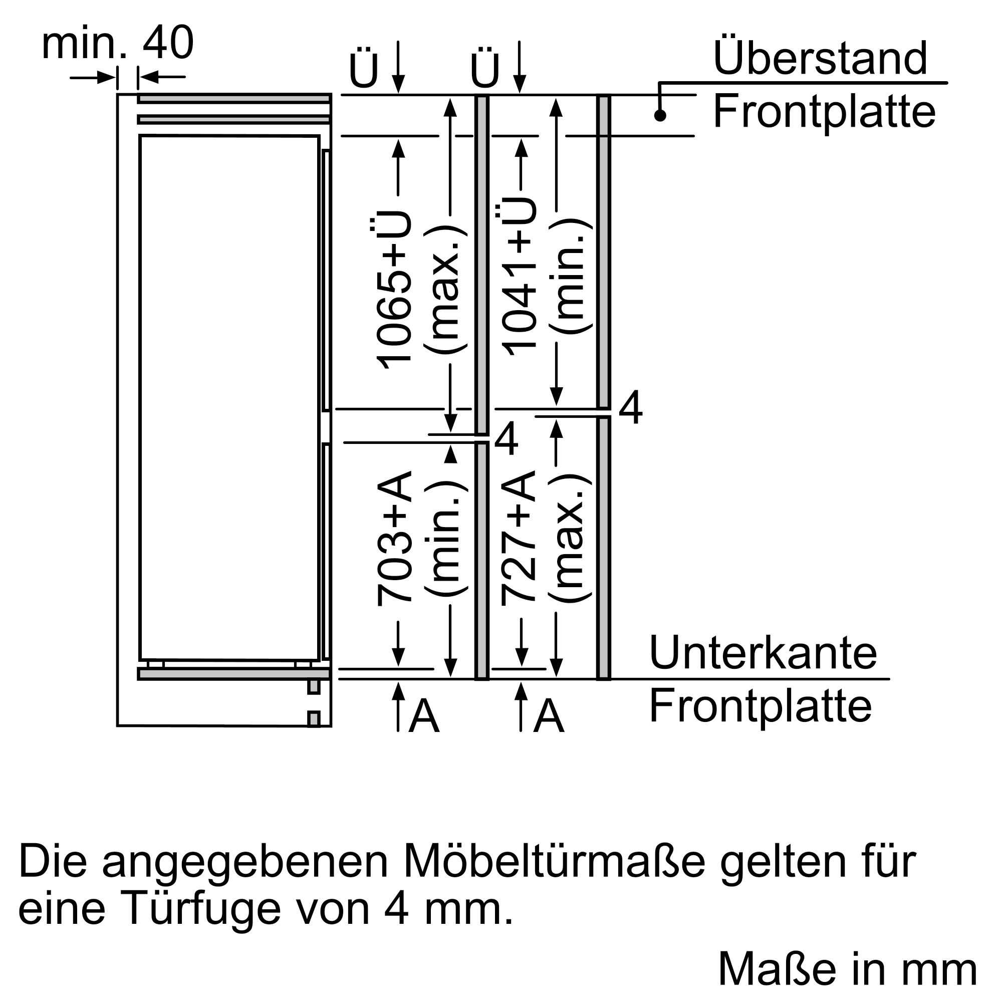 Siemens KI86FSDE0 Einbau-Kühl-Gefrierkombination 