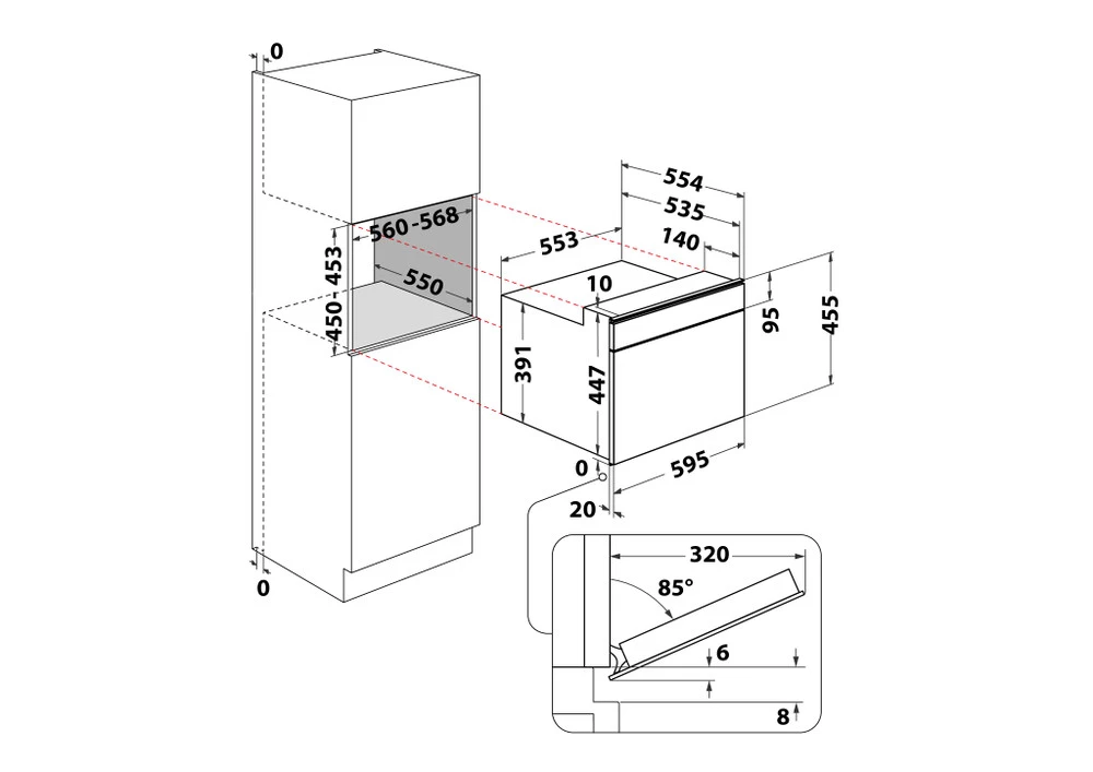 Bauknecht EMPK9 P645 BM Einbau-Mikrowelle Schwarz