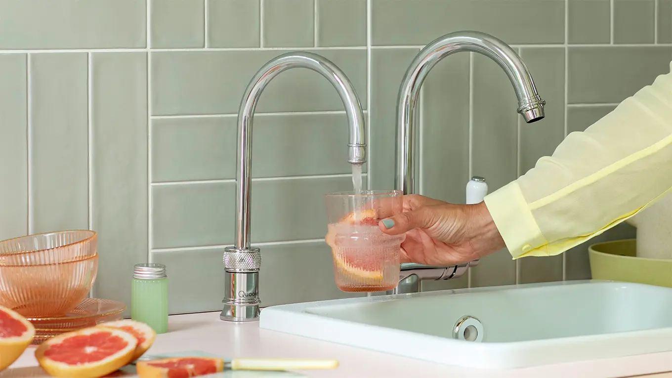 sprudelwasser aus dem quooker classic nordic