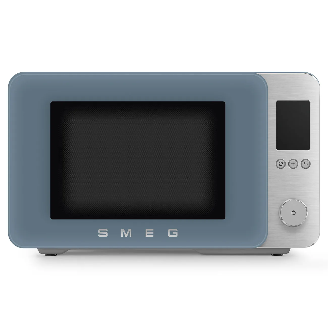 Smeg MOC02SBMEU Kombi-Tisch-Mikrowelle Storm Blue-Matt-Aluminium