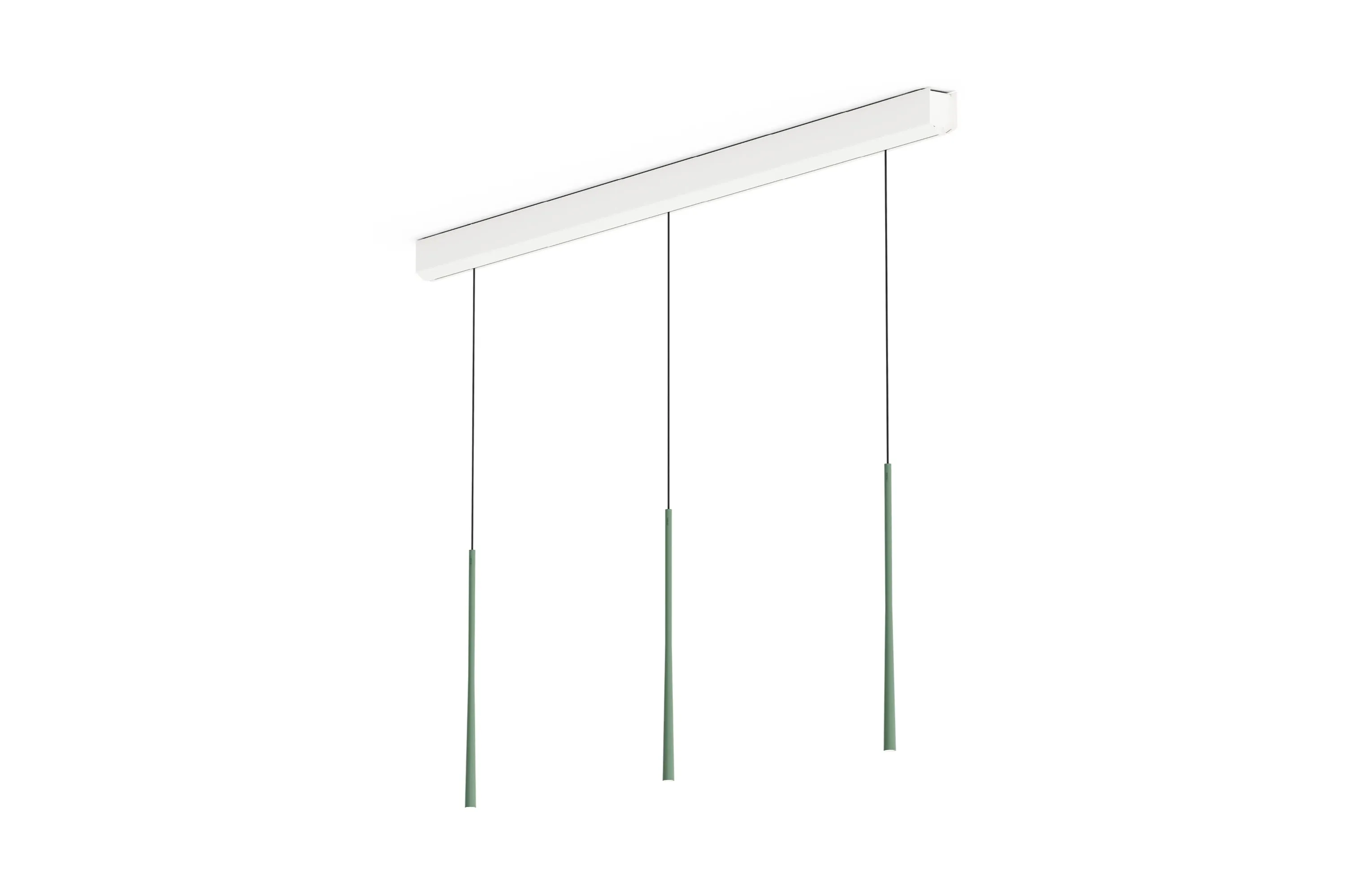 Bora LSLMG Pendelleuchte 3-fach linear Moosgrün