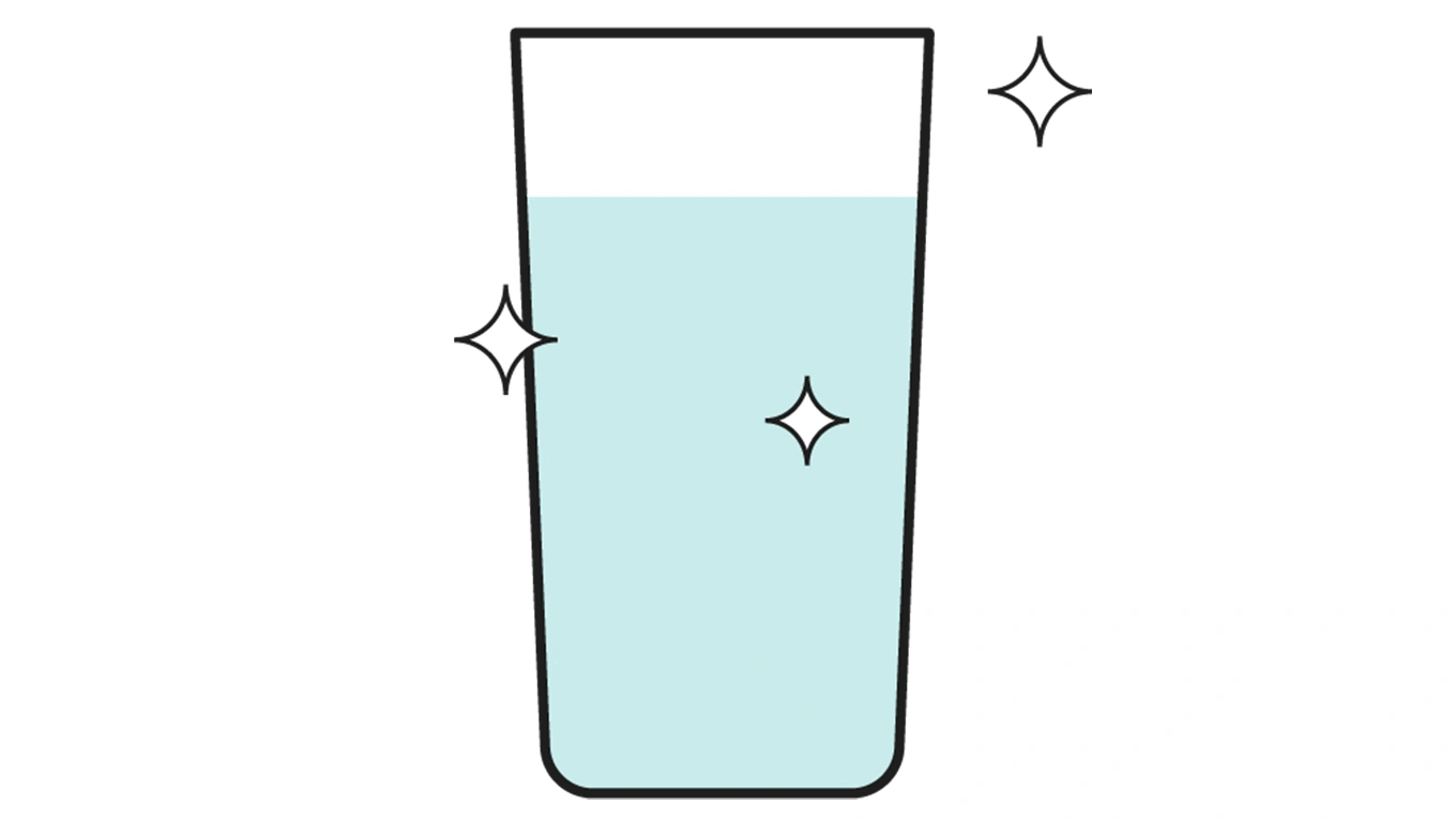 wasserfilter von quooker symbolbild mit wasserglas