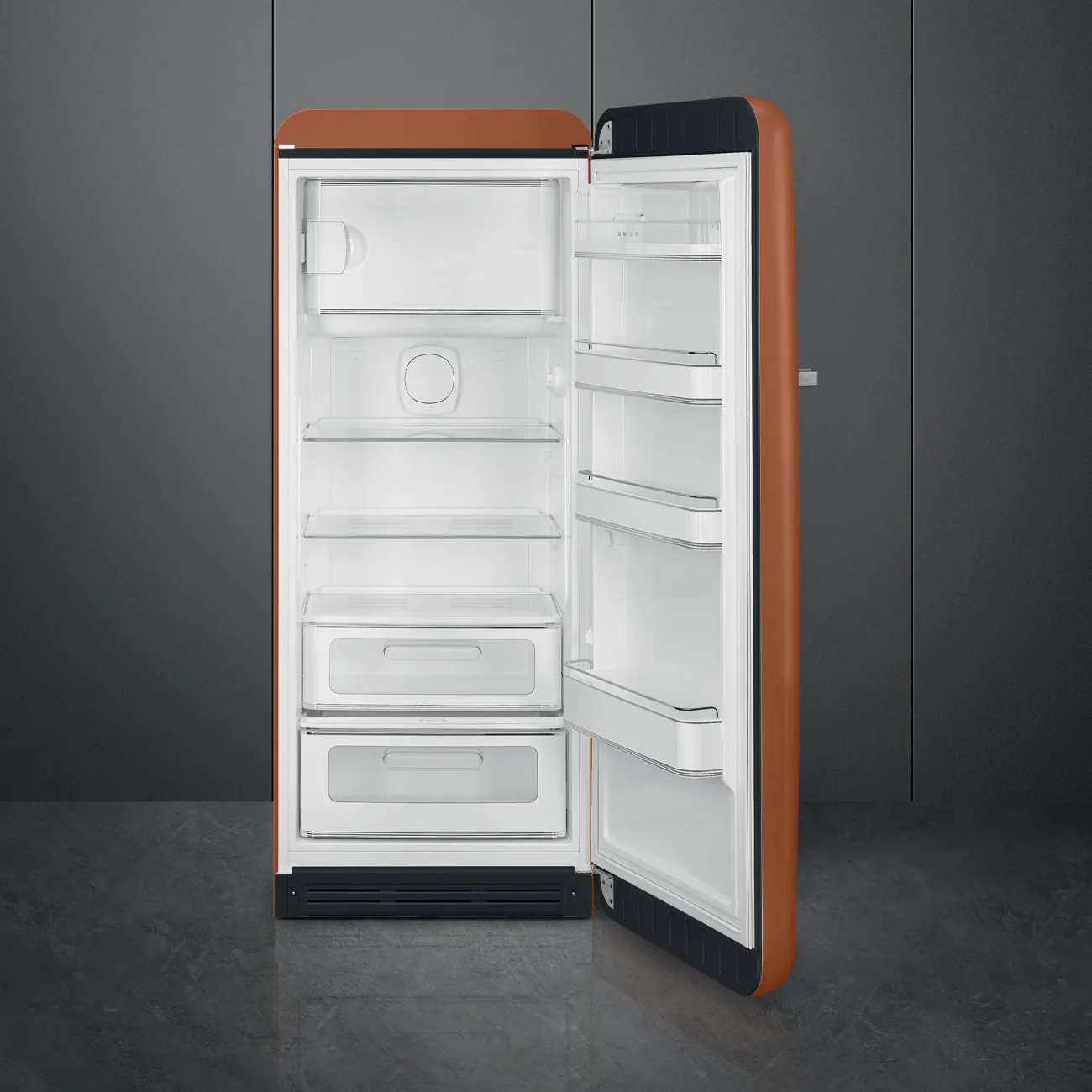 Smeg FAB28RACM6 Stand-Kühlschrank Amber Clay