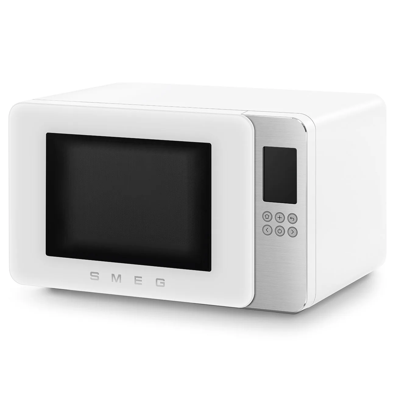 Smeg MOC01WHMEU Kombi-Tisch-Mikrowelle Weiß-Matt-Aluminium