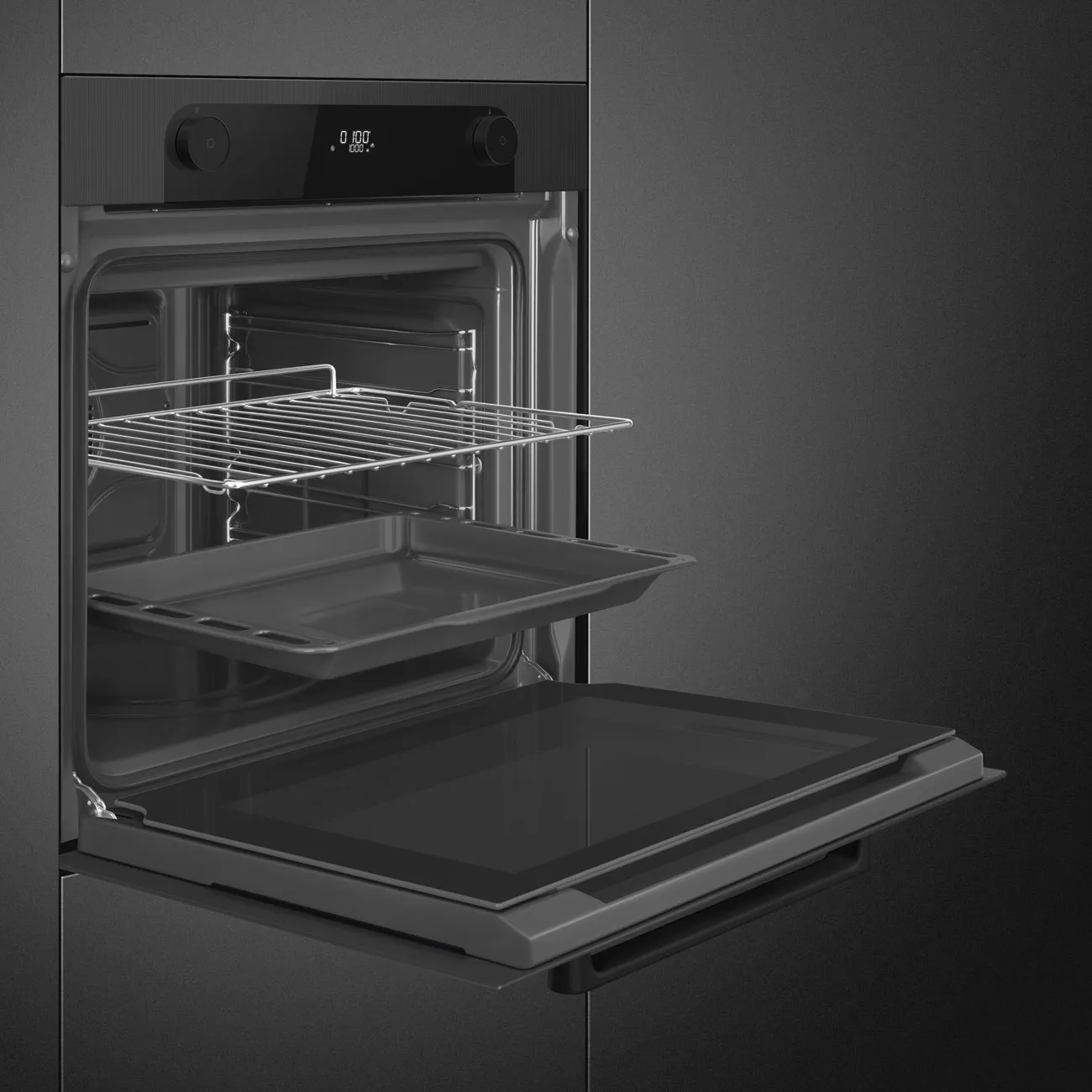 Smeg SF6201TB Einbau-Backofen Schwarz