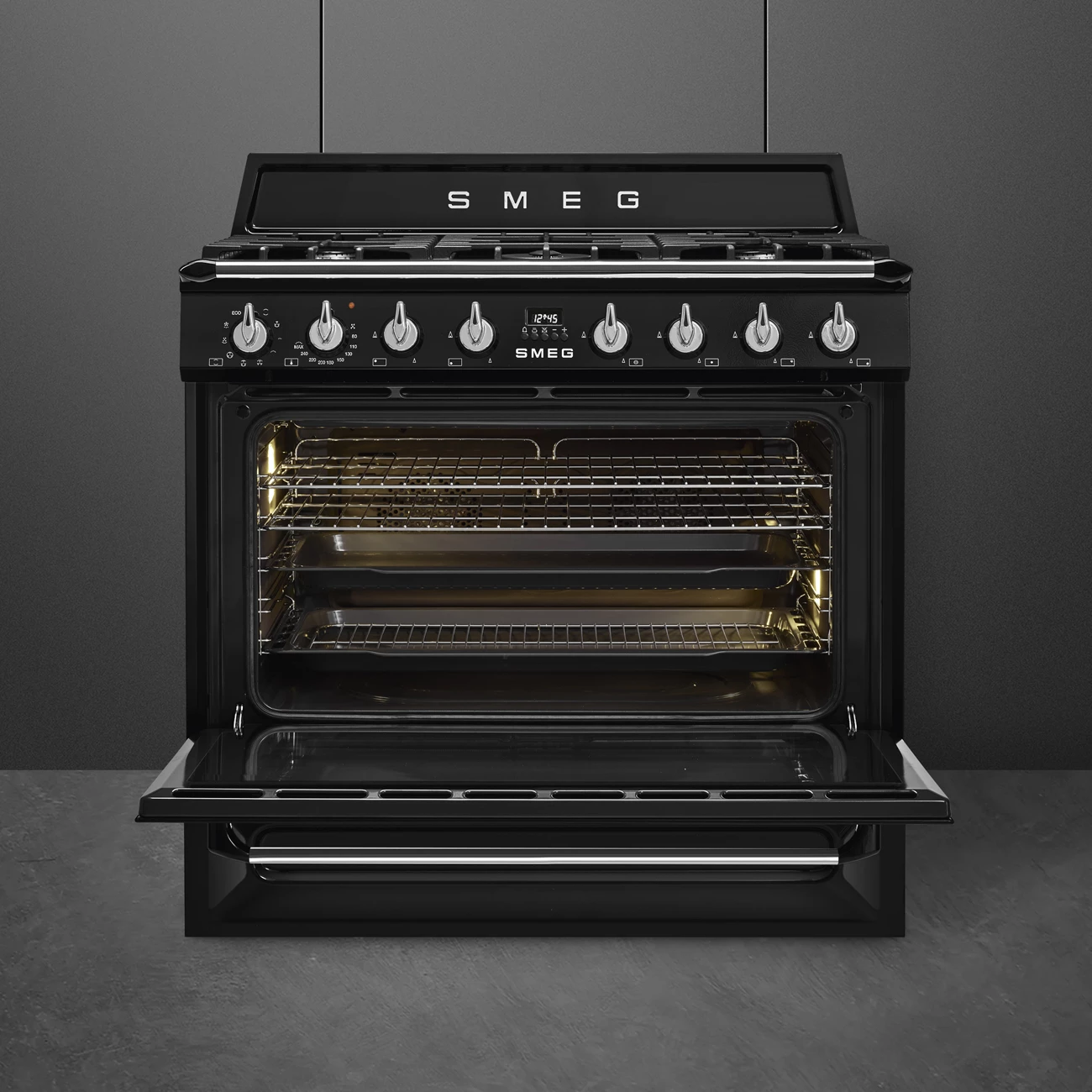 Smeg TR90BLD2 Stand-Herd Schwarz