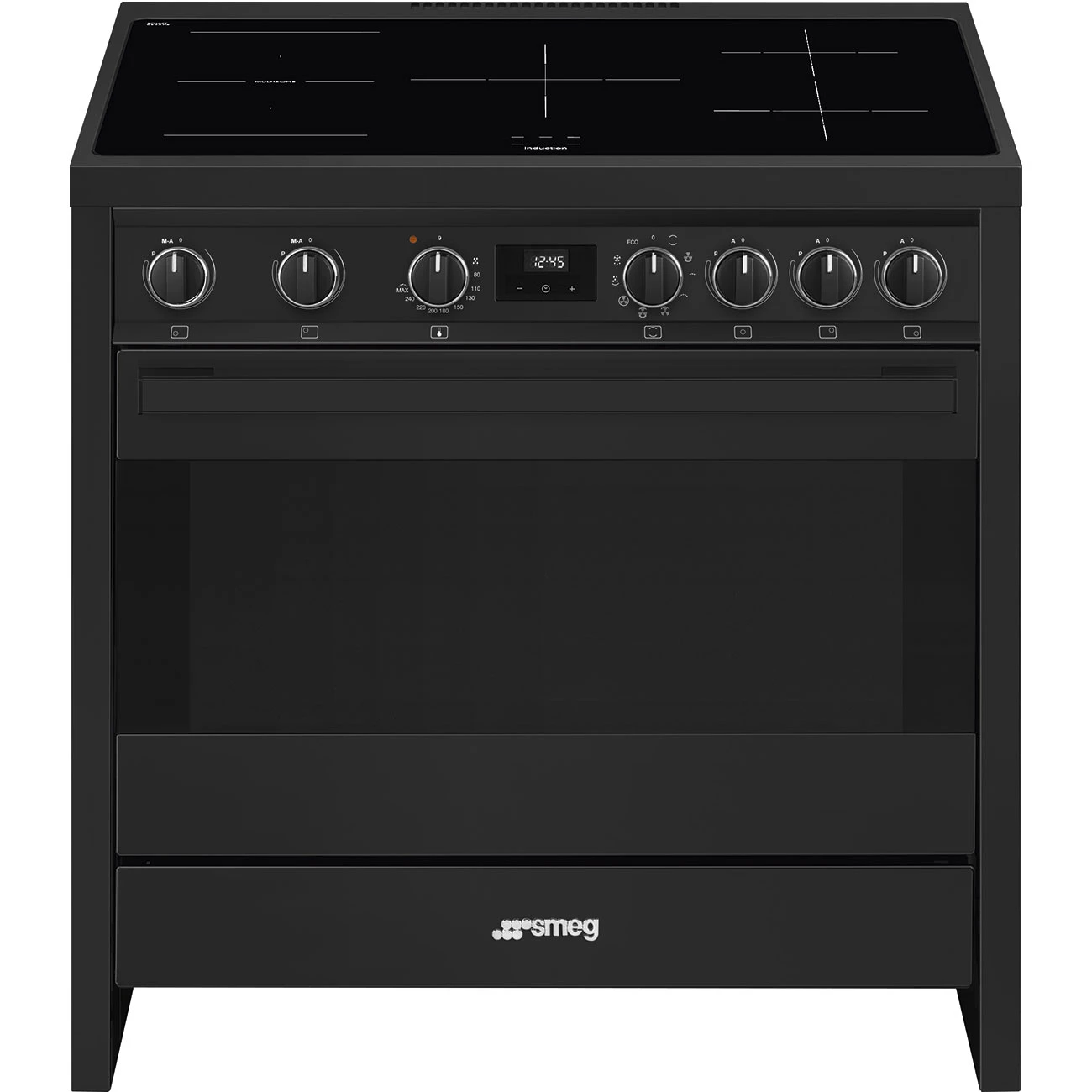 Smeg B95IMAN9 Induktions-Standherd Anthrazit