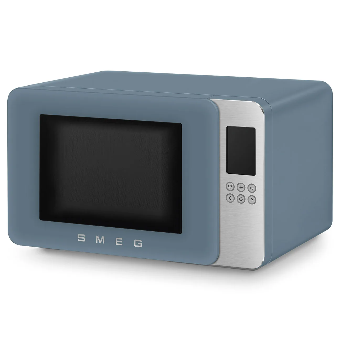 Smeg MOC01SBMEU Kombi-Tisch-Mikrowelle Storm Blue-Matt-Aluminium