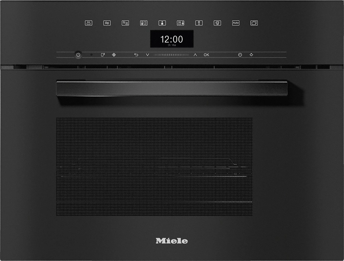 Miele DGM 7440 Dampfgarer mit Mikrowelle Obsidianschwarz Miele DGM 7440 Dampfgarer mit Mikrowelle Obsidianschwarz