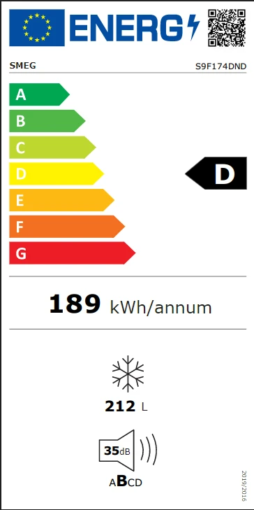 Energieklasse D - Vollständiges EU-Energielabel