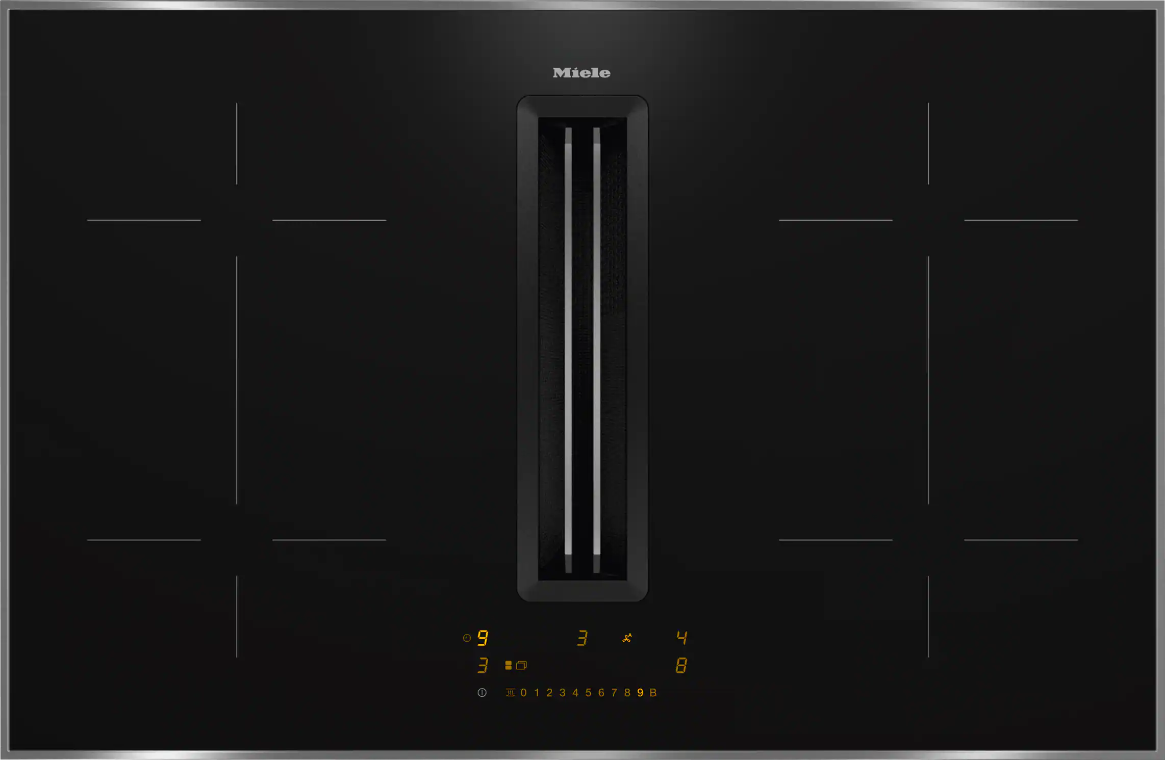 Miele KMDA 7473 FR-1 Silence Herdunabhängiges Induktionskochfeld mit Tischlüfter Schwarz