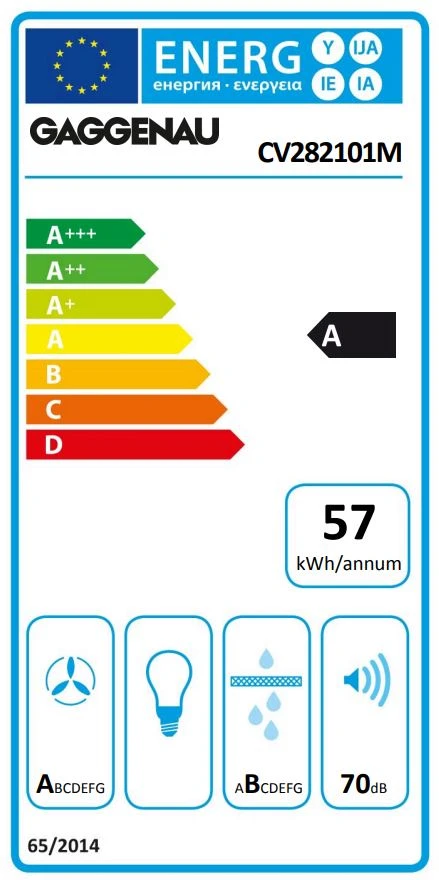 Energy Class A - Full EU energy label