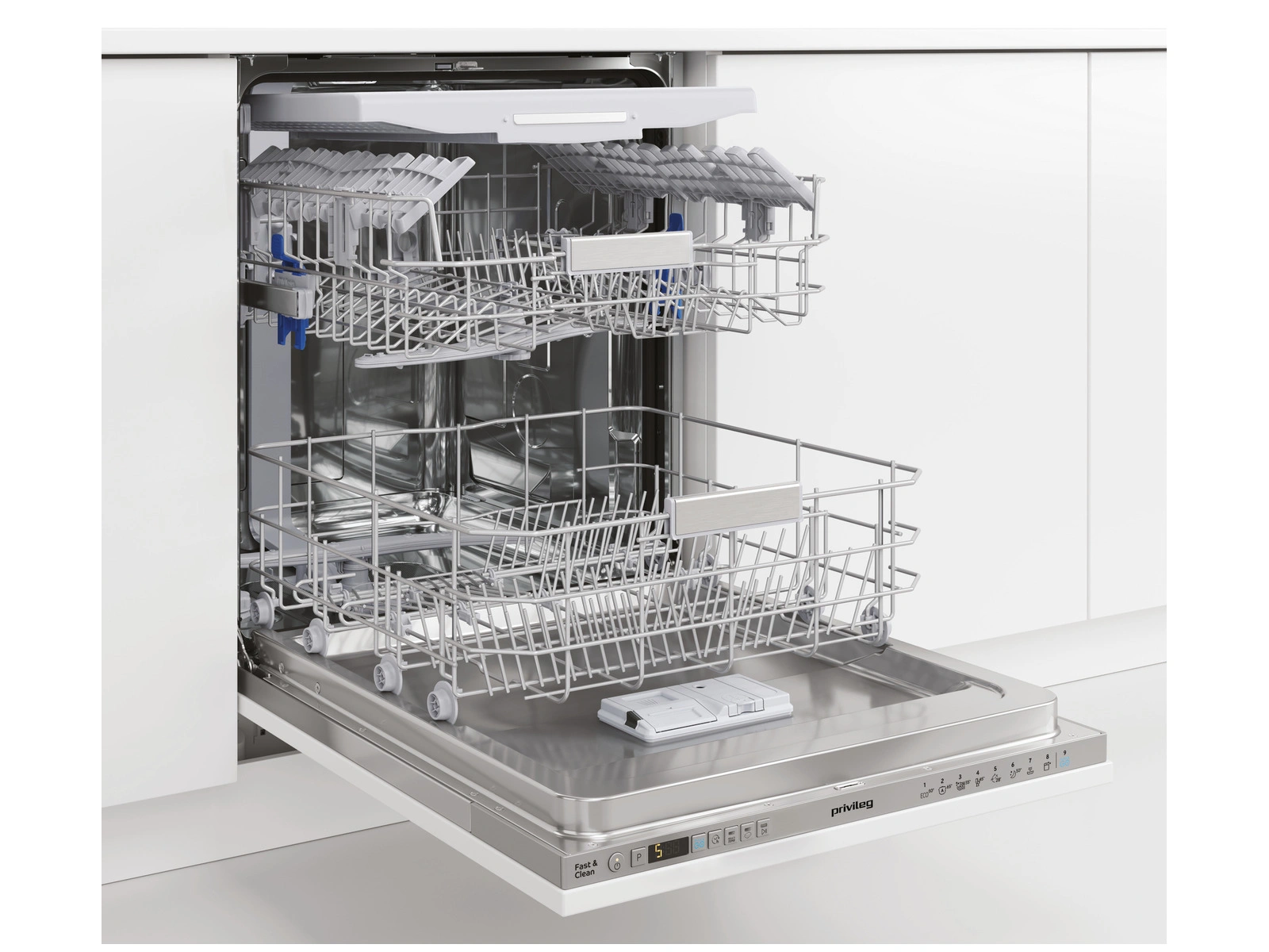 Privileg RCIO 3T131 A FE S Vollintegrierter Geschirrspüler Edelstahl