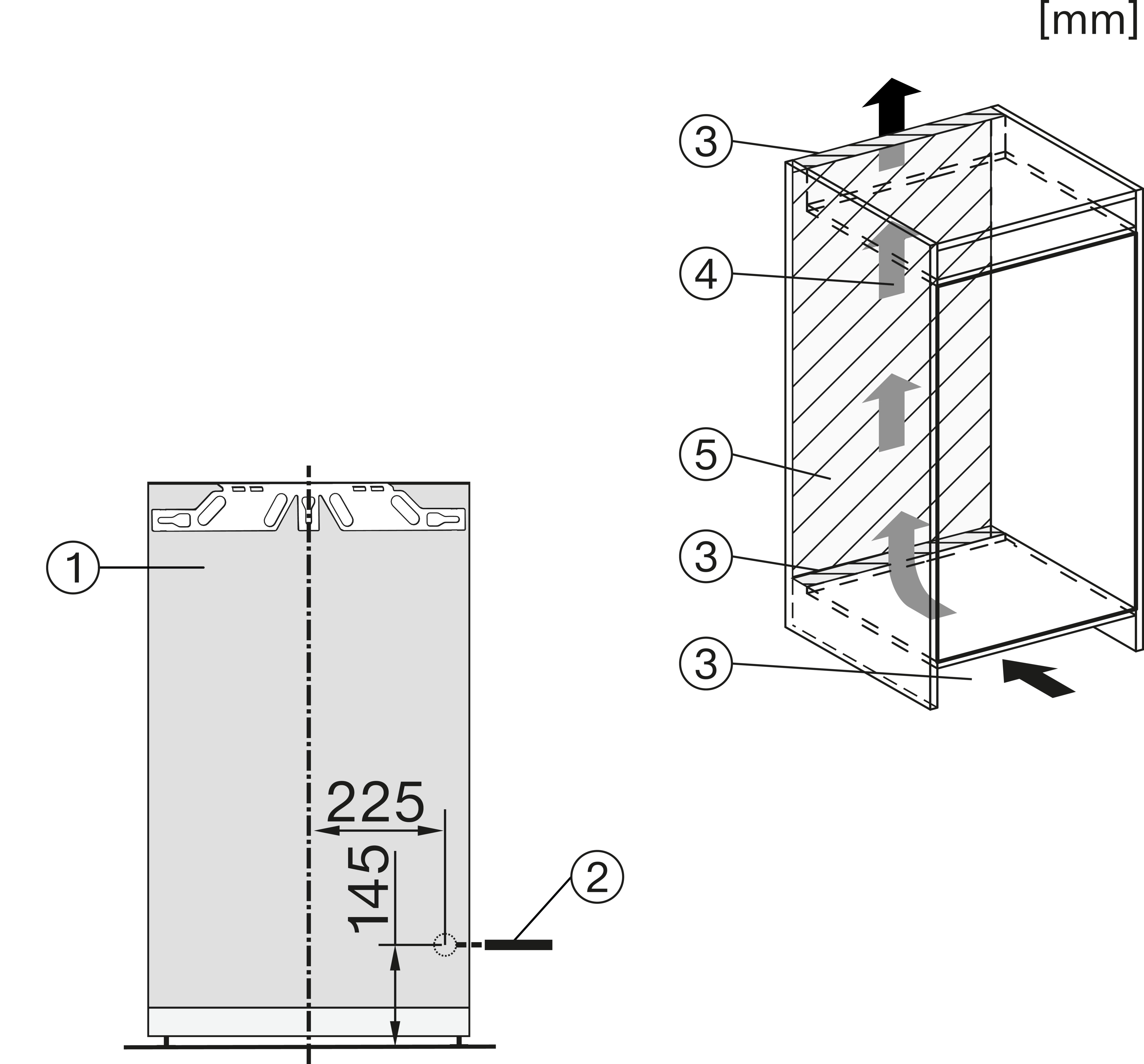 Miele K 7237 D Einbau-Kühlschrank