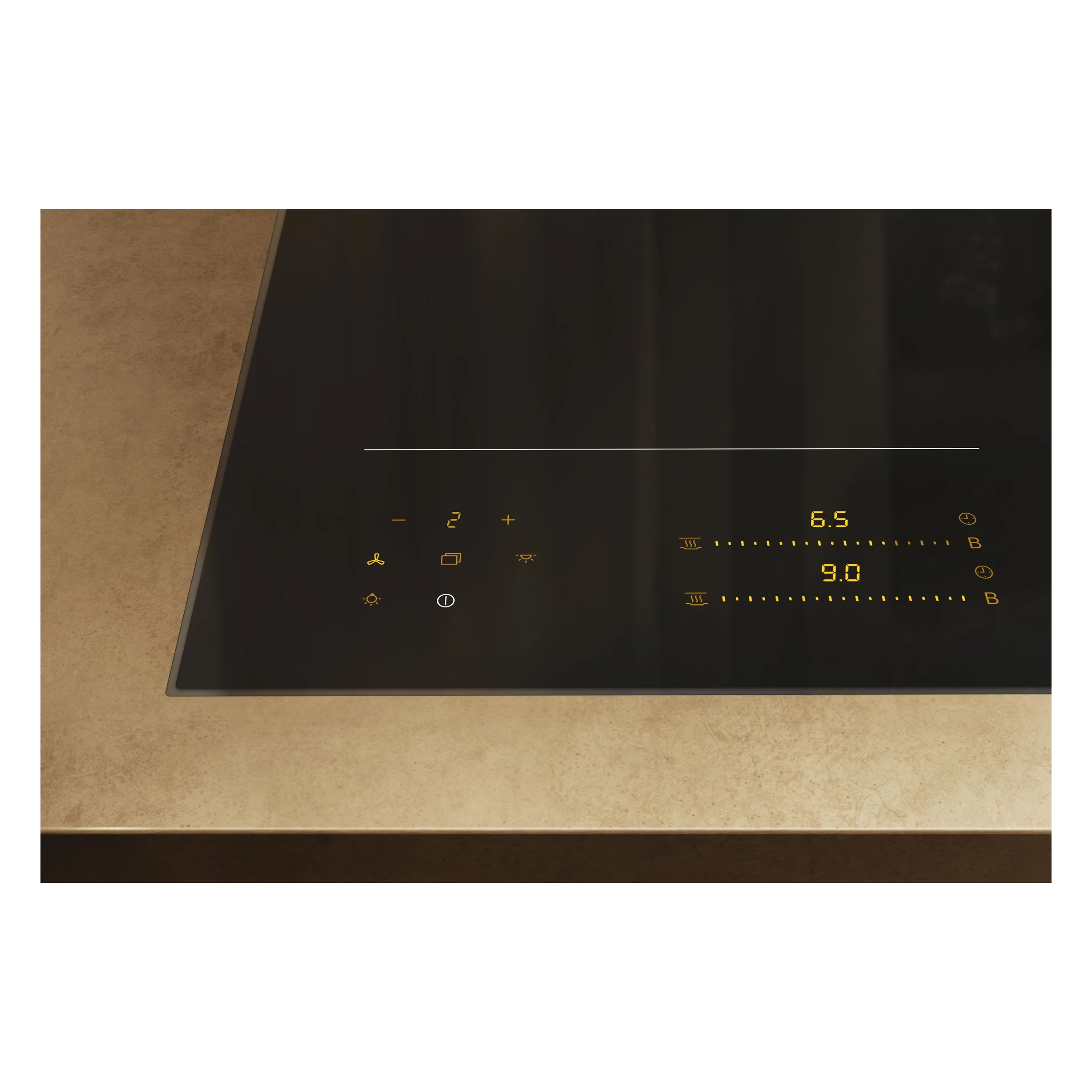 Miele KM 8565 FL Herdunabhängiges Induktionskochfeld Schwarz