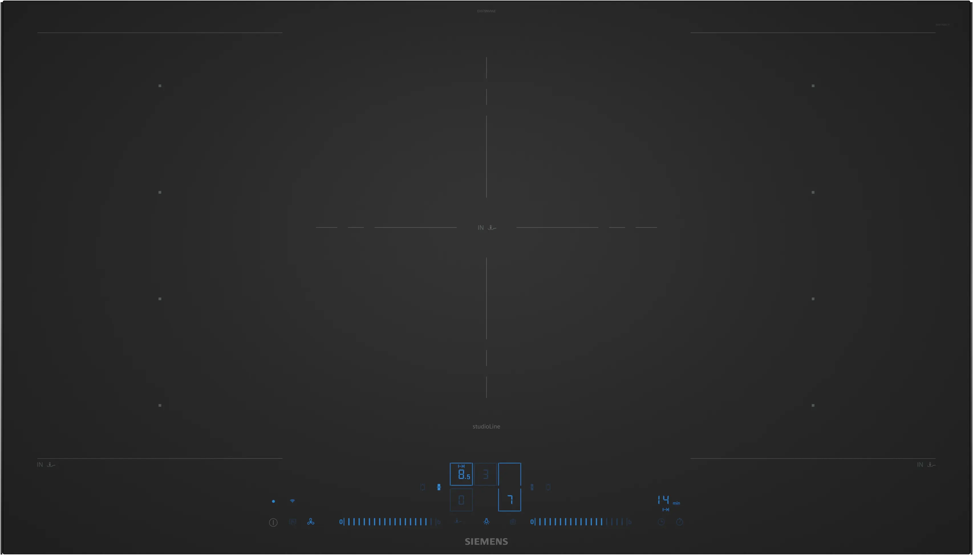 Siemens EX97BNVV6E Einbau-Induktionskochfeld Mattschwarz