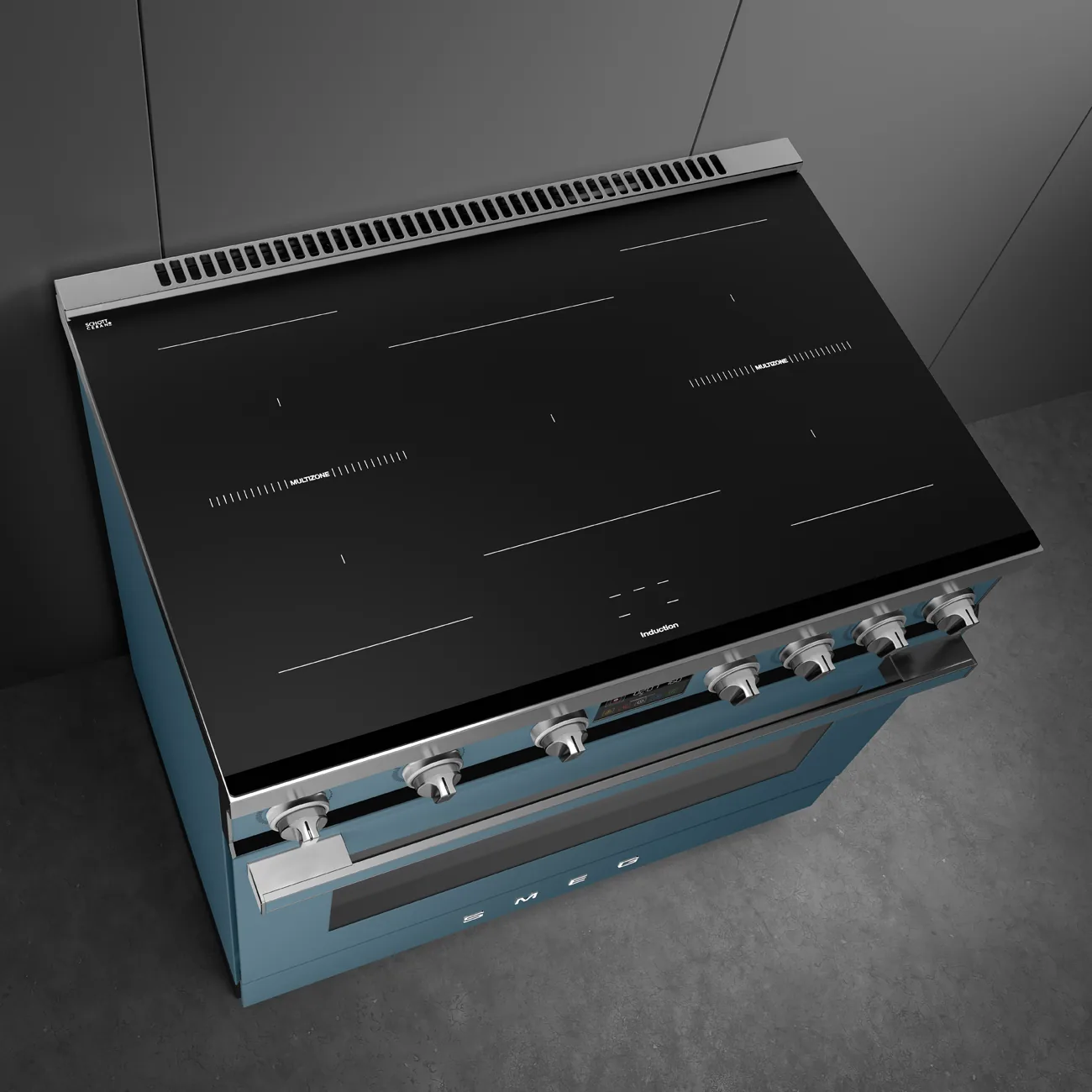Smeg CPF90I1PSB2 Kochzentrum Storm Blue