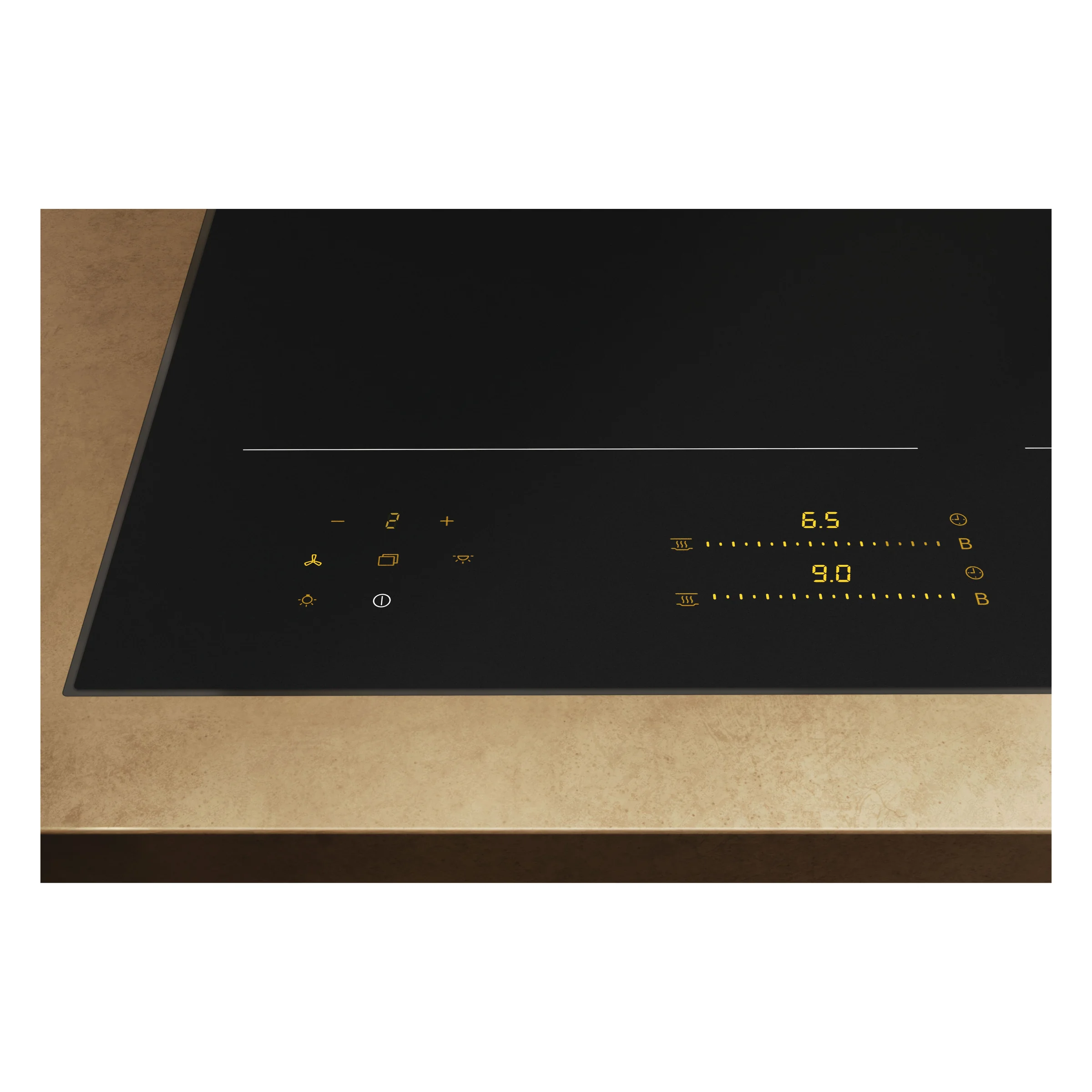 Miele KM 8595 FL MattFinish Herdunabhängiges Induktionskochfeld Schwarz matt