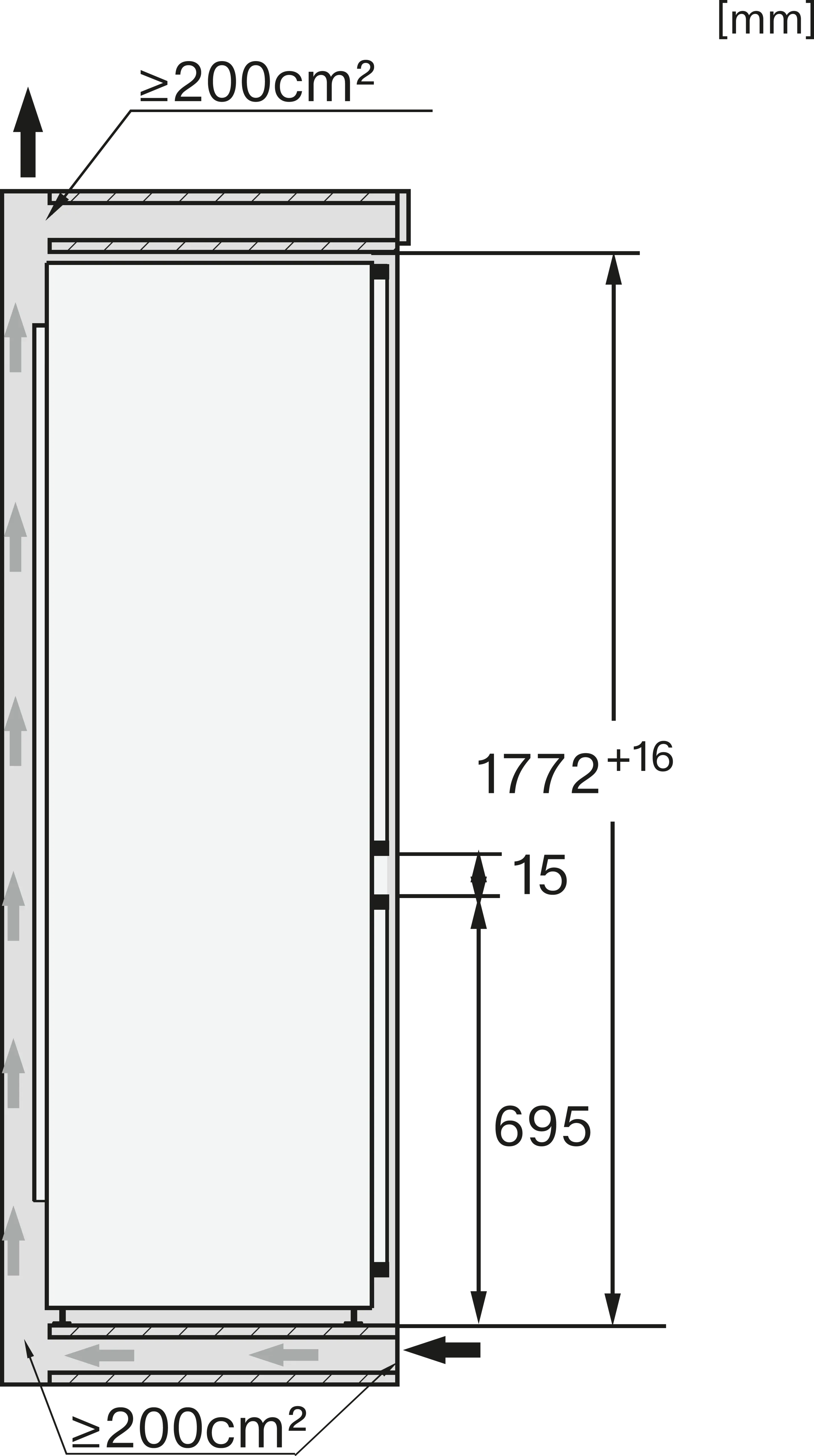 Miele KFN 7744 D Einbau-Kühl-Gefrierkombination