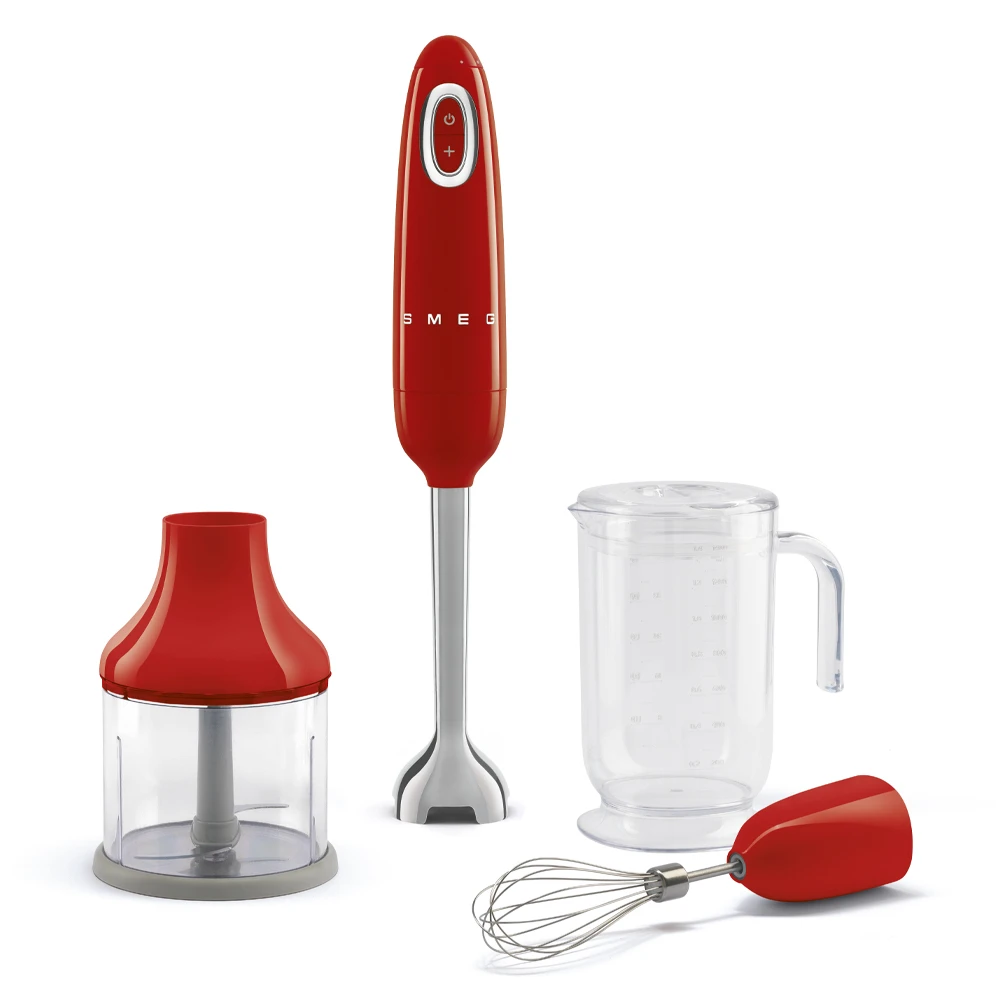 Smeg HBF03RDEU Stabmixer-Set Rot
