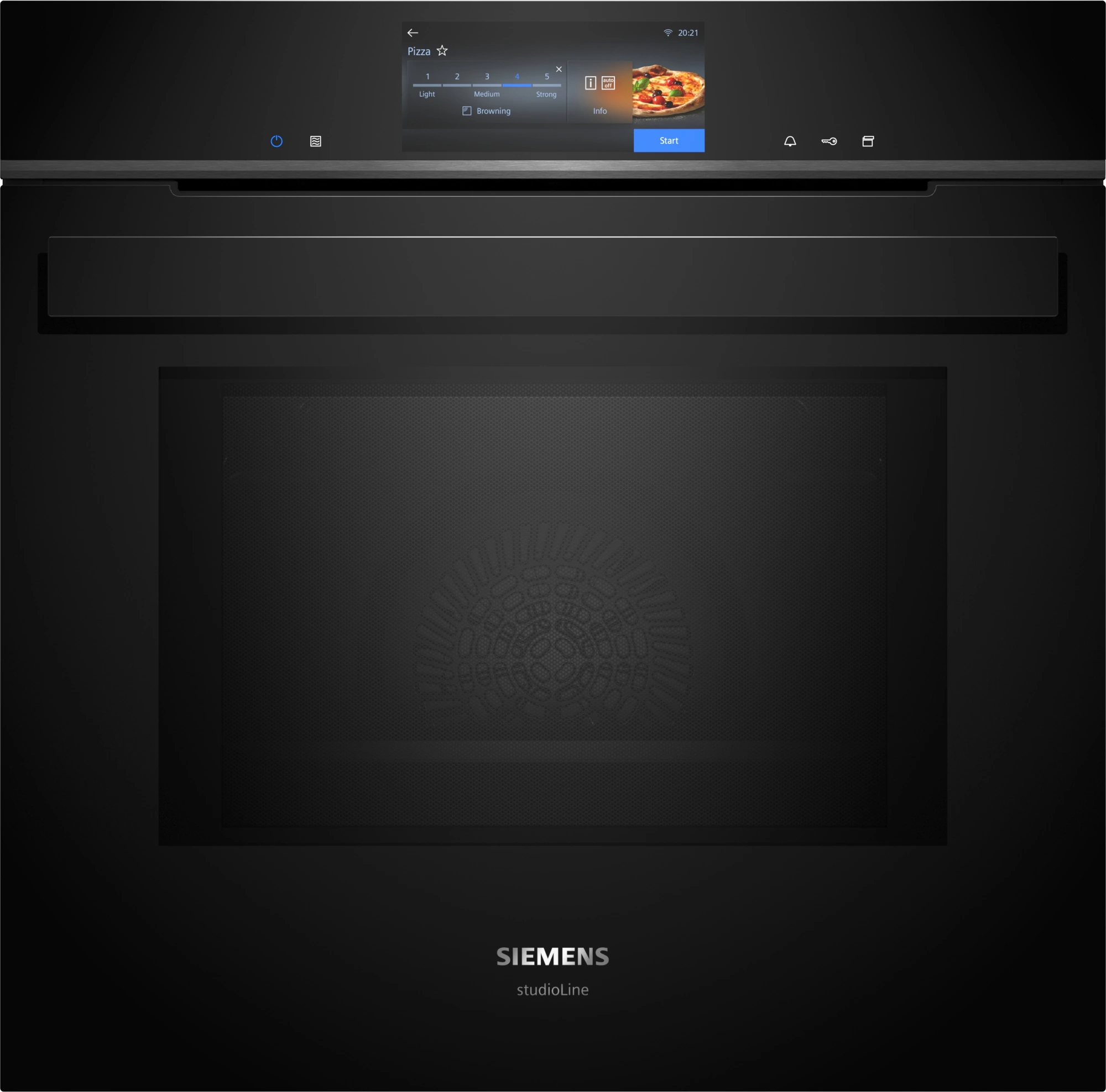 Siemens studioLine HN978GQB1 Einbau-Backofen mit Mikrowellen- und Dampffunktion Schwarz