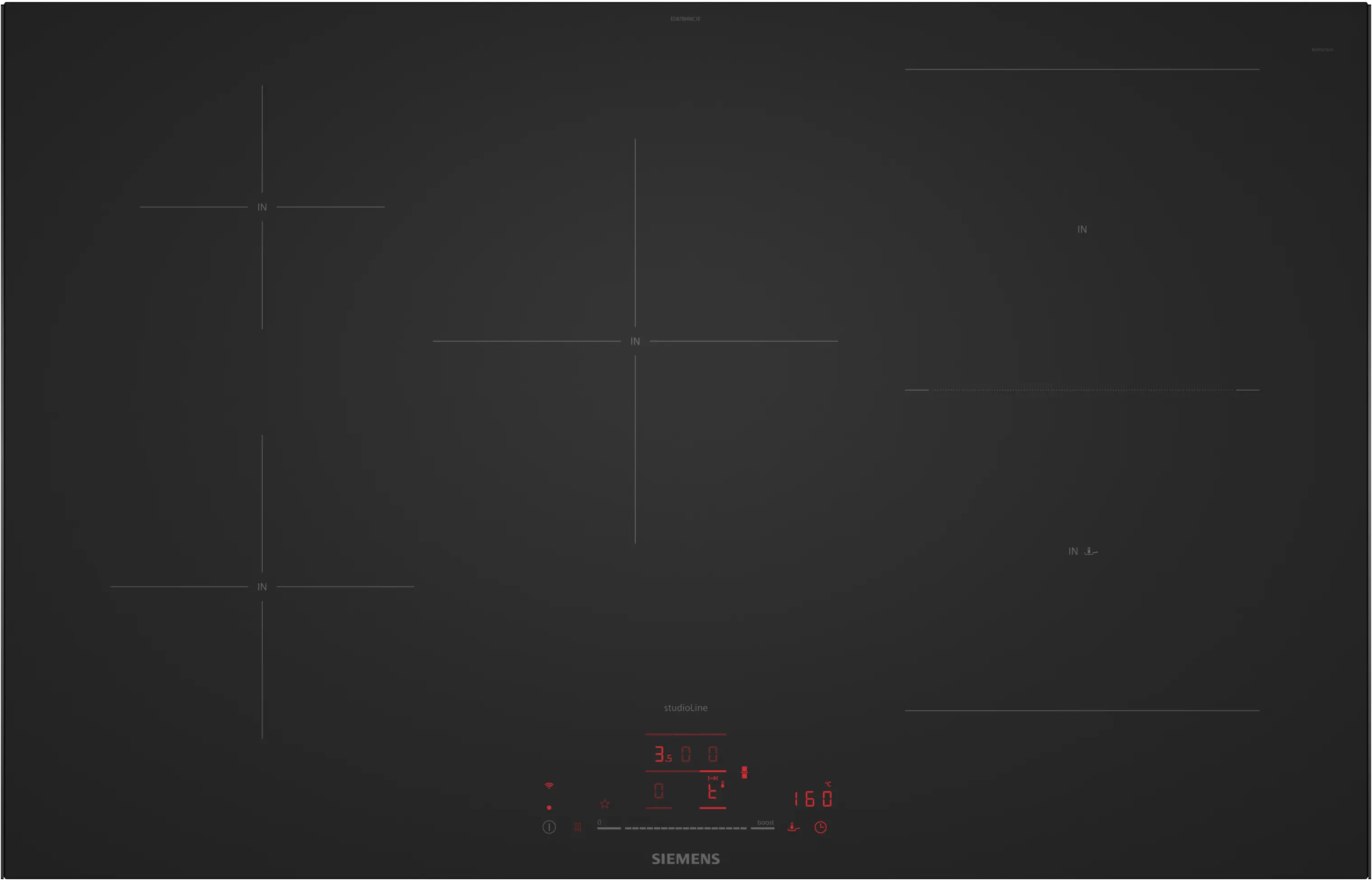 Siemens ED87BHWC1E Herdunabhängiges Induktionskochfeld Mattschwarz