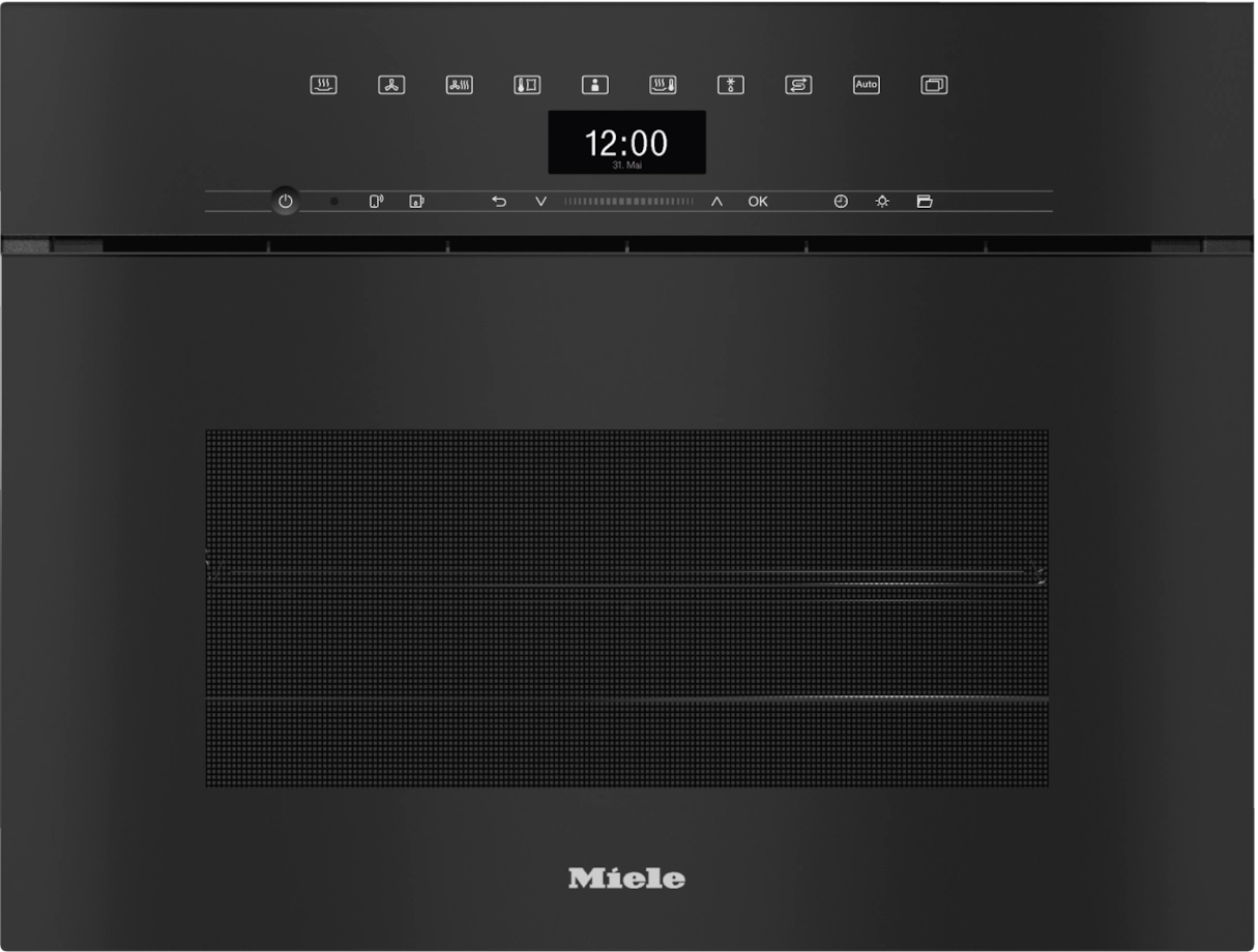 Miele DGC 7445 HCX Pro Griffloser Combi-Dampfgarer Obsidianschwarz Miele DGC 7445 HCX Pro Griffloser Combi-Dampfgarer Obsidianschwarz