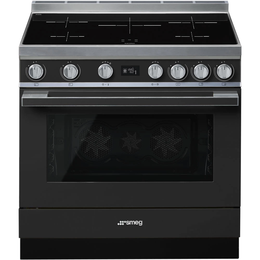Smeg CPF9IPAN Stand-Herd Schwarz
