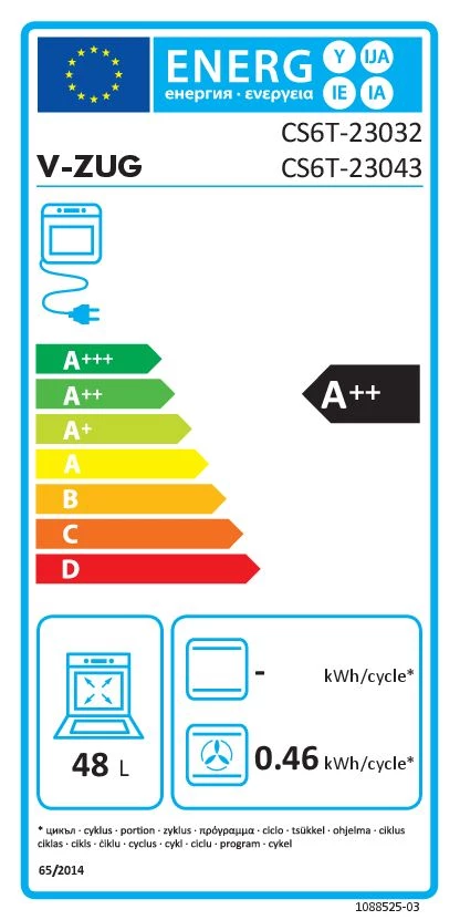 Energieklasse A++ - Vollständiges EU-Energielabel