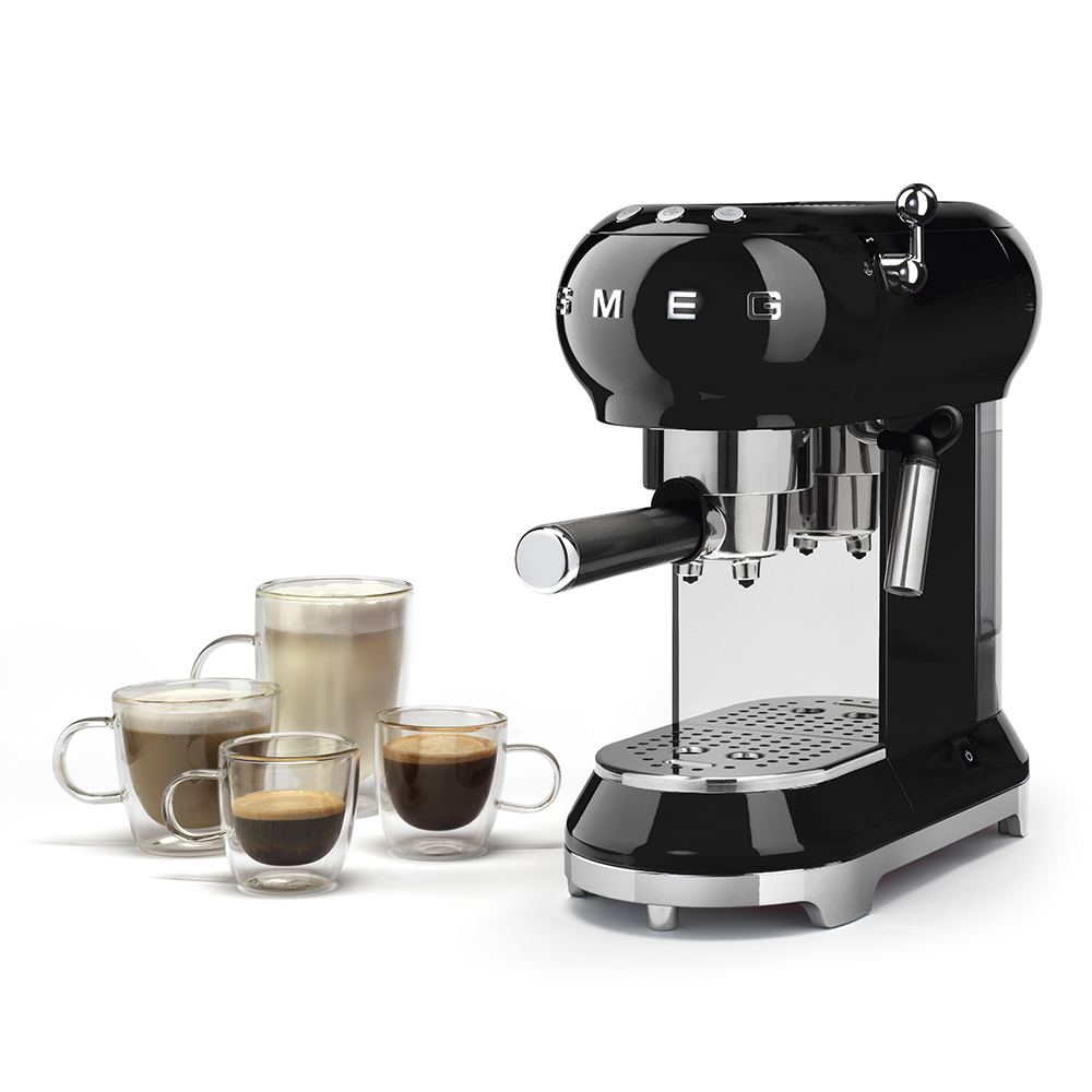 Smeg ECF01BLEU Espresso-Kaffeemaschine Schwarz
