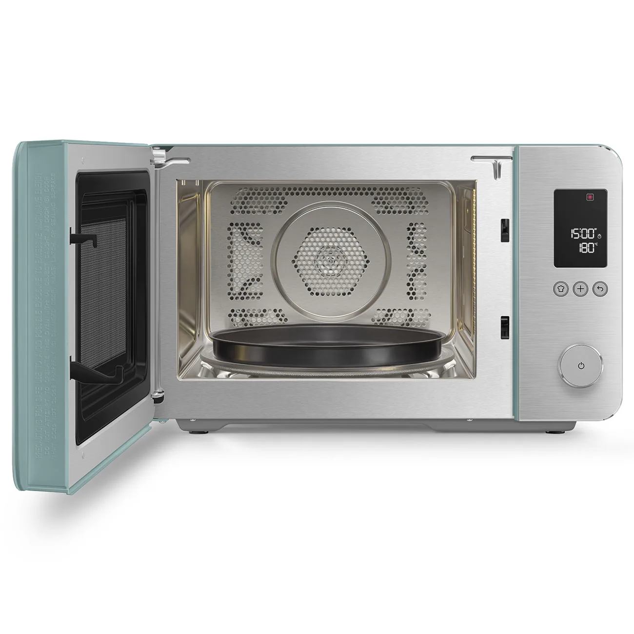 Smeg MOC02EGMEU Kombi-Tisch-Mikrowelle Emerald Green-Matt-Aluminium