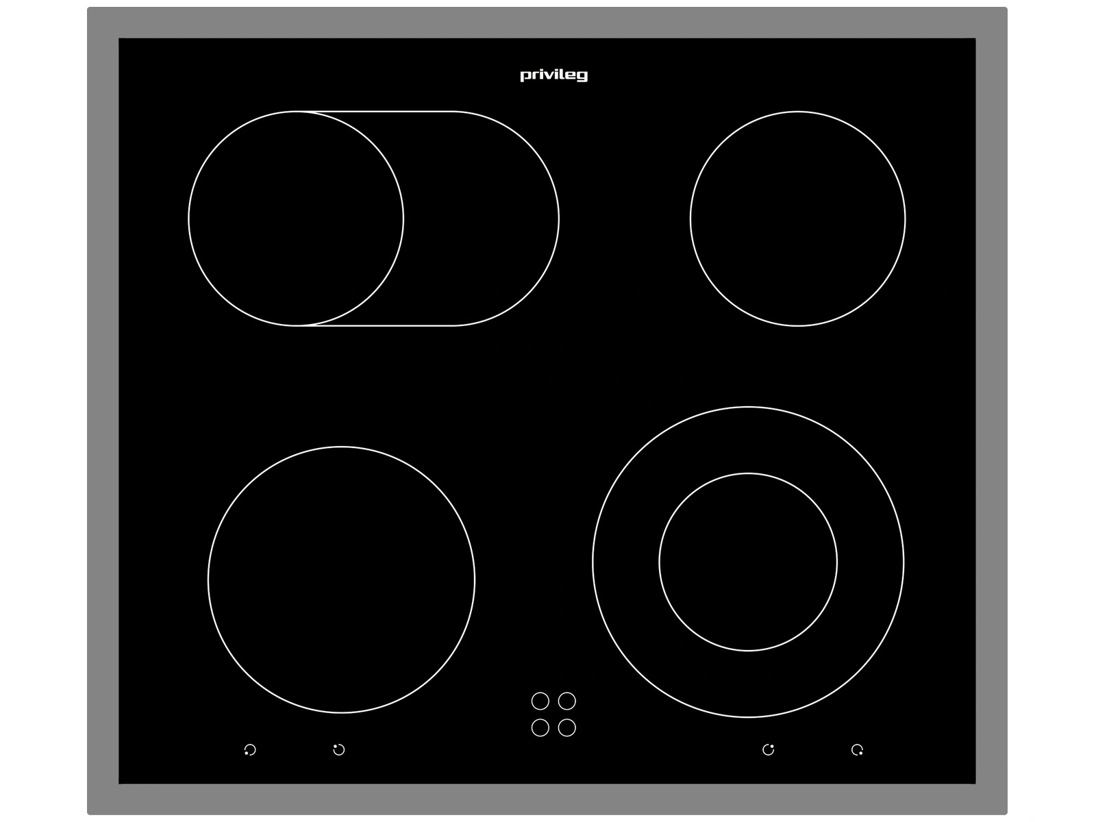 Privileg PCTHR K6042 IN Einbau-Glaskeramikkochfeld Schwarz Privileg PCTHR K6042 IN Einbau-Glaskeramikkochfeld Schwarz