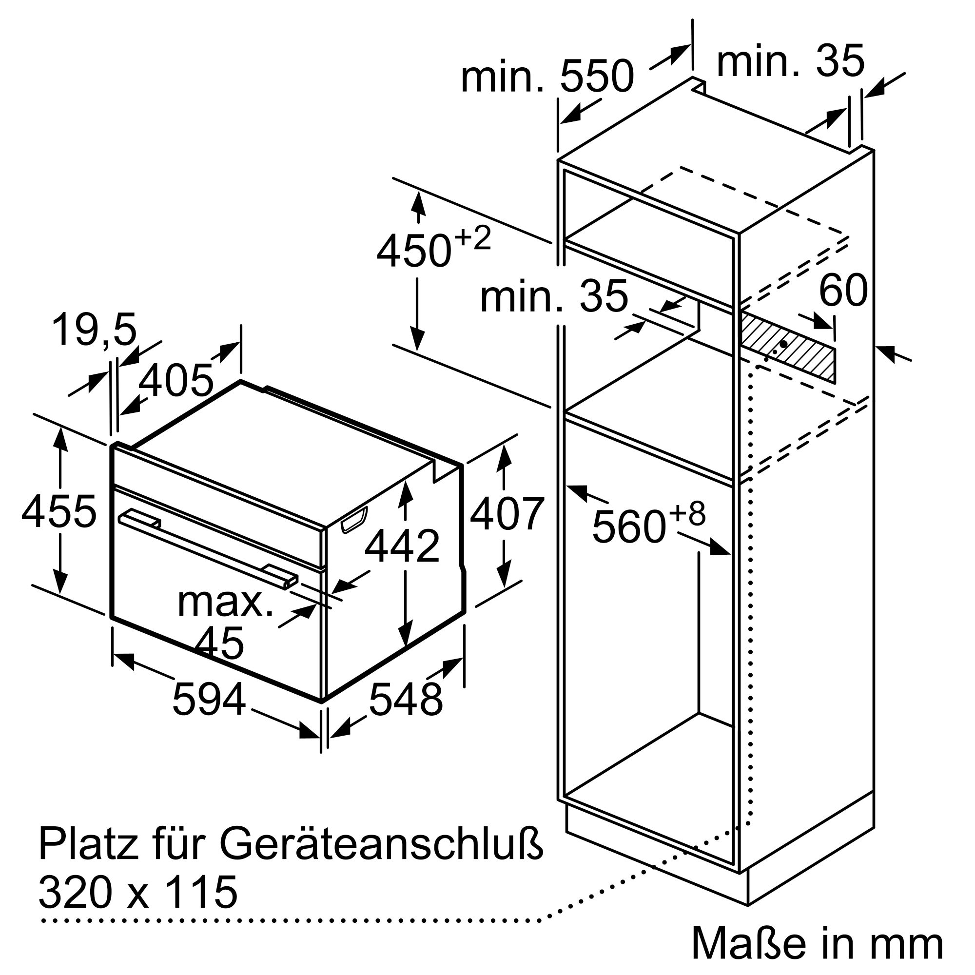 Siemens CD834GAB0 Einbau-Dampfgarer Schwarz