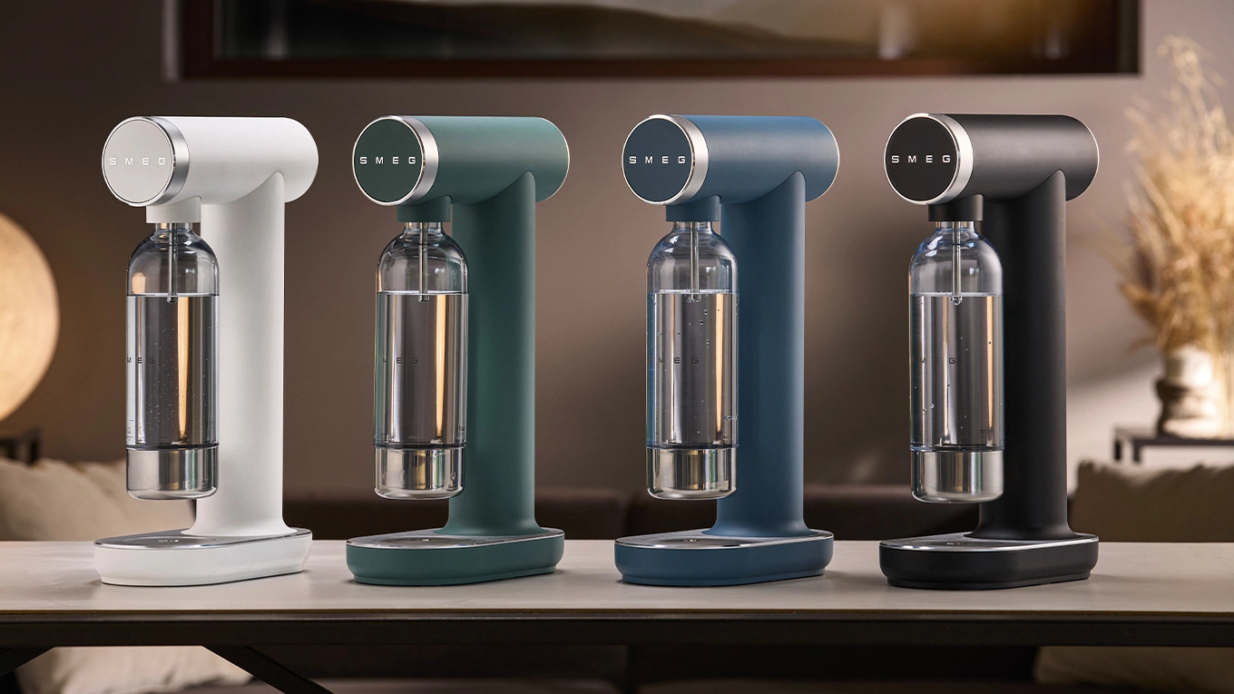 Smeg Sprudler in vier matt farben