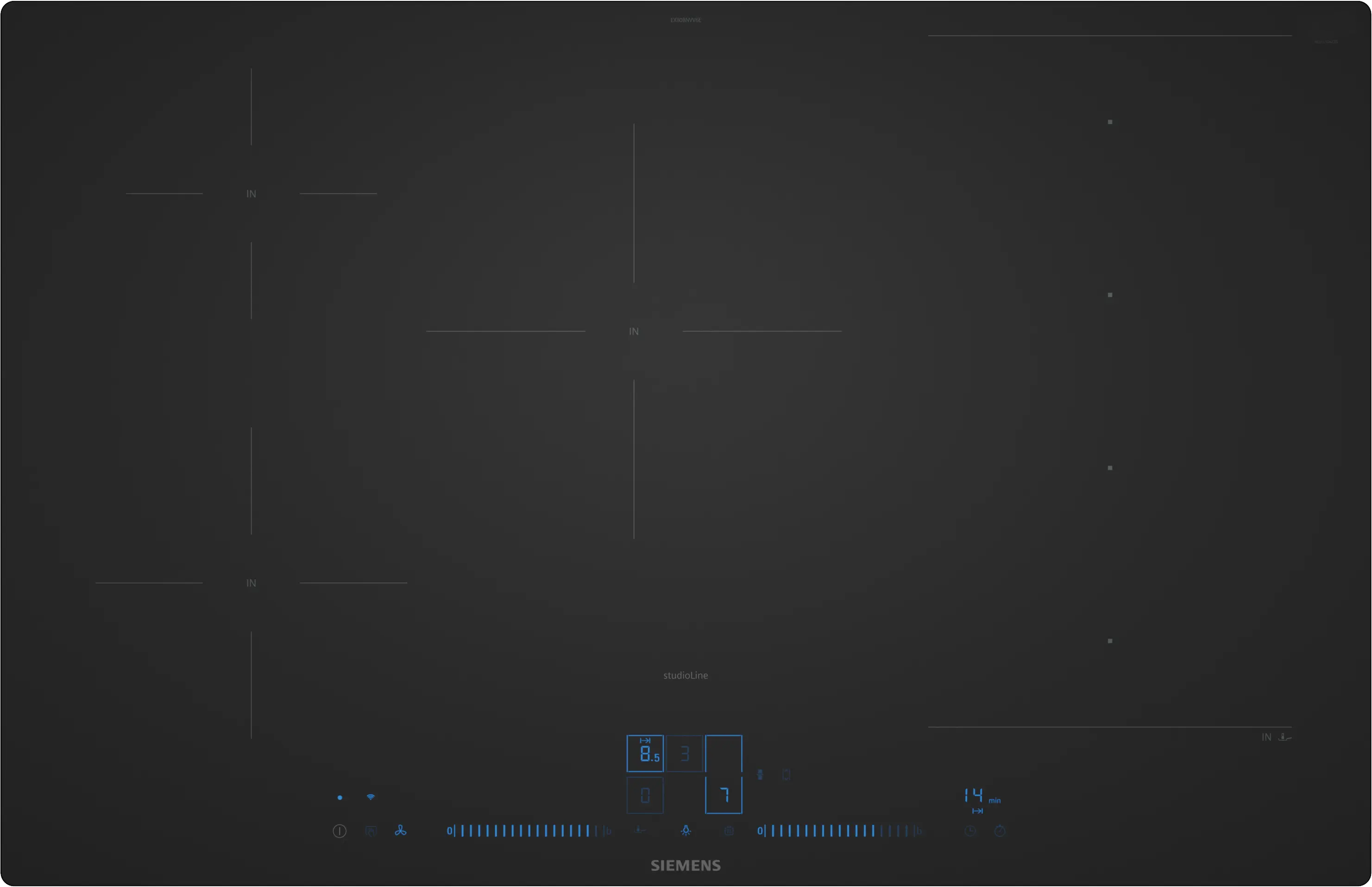 Siemens EX80BNVV6E Herdunabhängiges Induktionskochfeld Mattschwarz