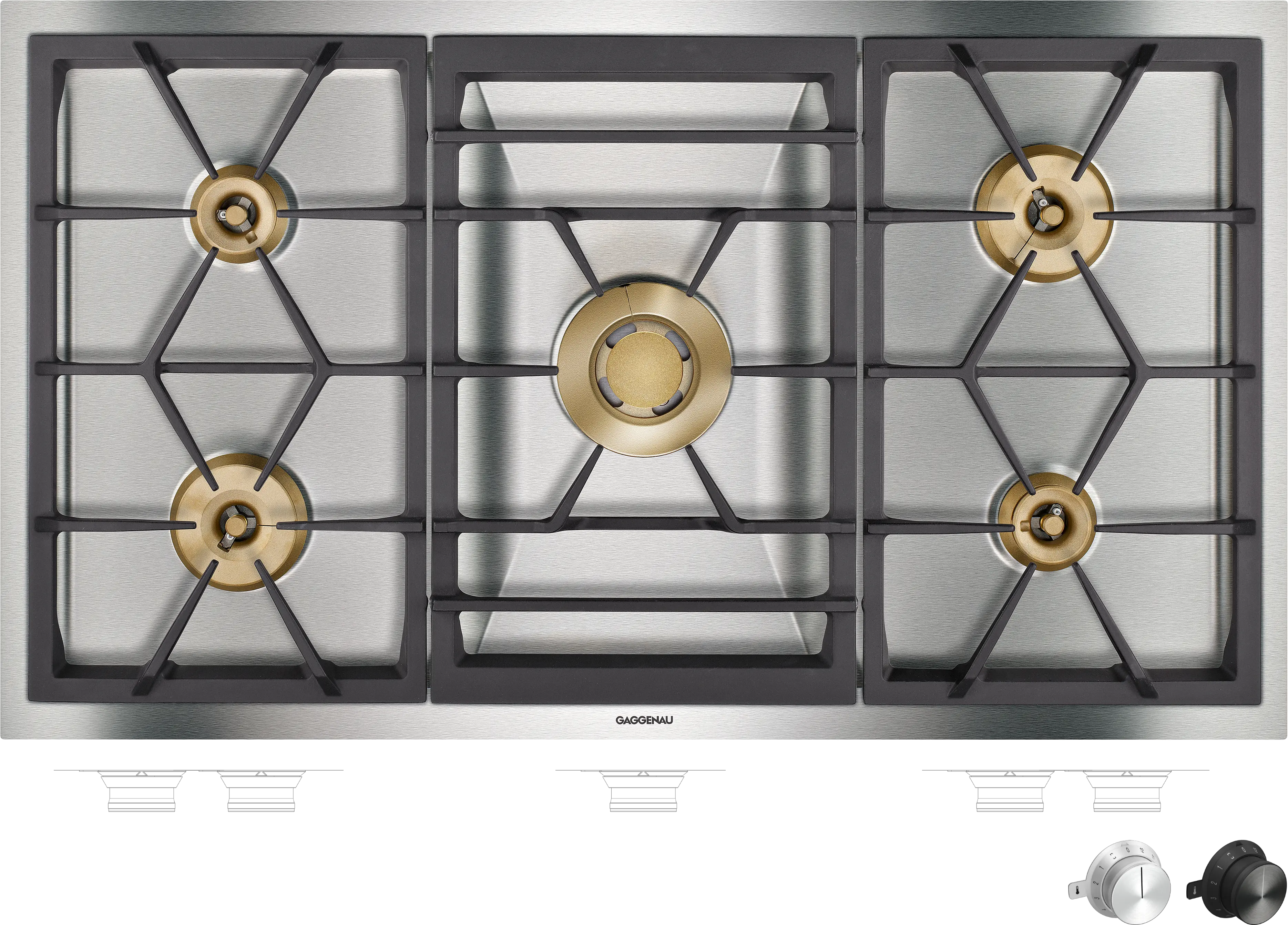 Gaggenau VG491215 Gaskochfeld Edelstahl