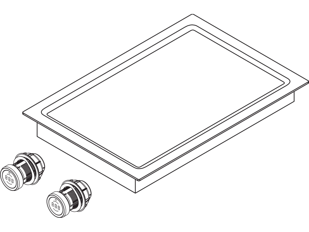 Bora PKT3AB Tepan-Edelstahlgrill All Black