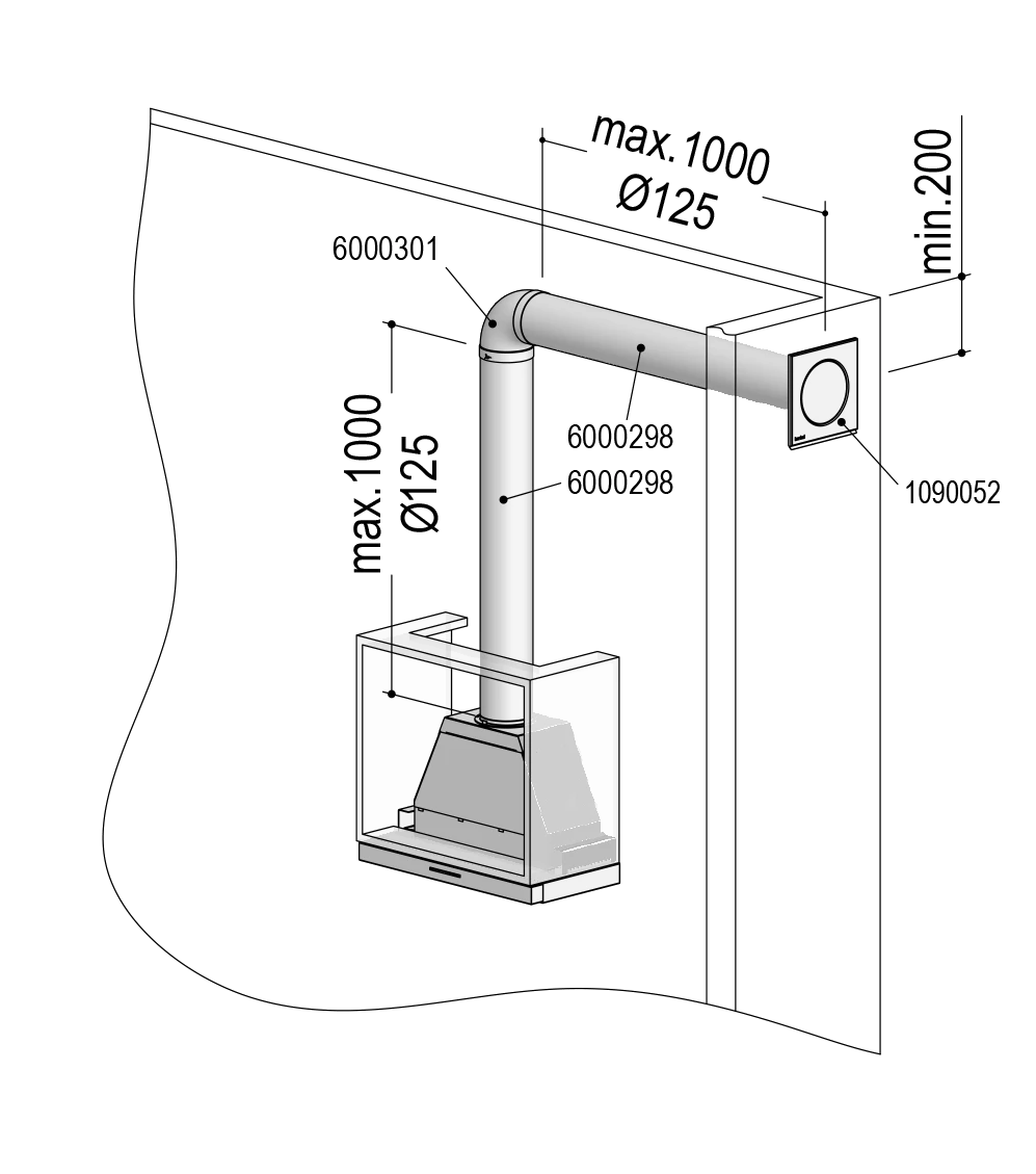 berbel Set I Rund 125 bT Abluft-Set berbel Set I Rund 125 bT Abluft-Set