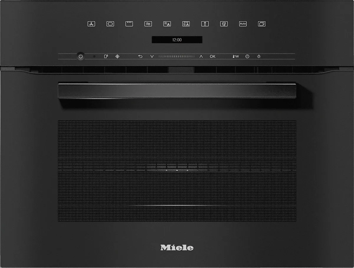 Miele H 7240 BM Kompakt-Backofen mit Mikrowelle Obsidianschwarz