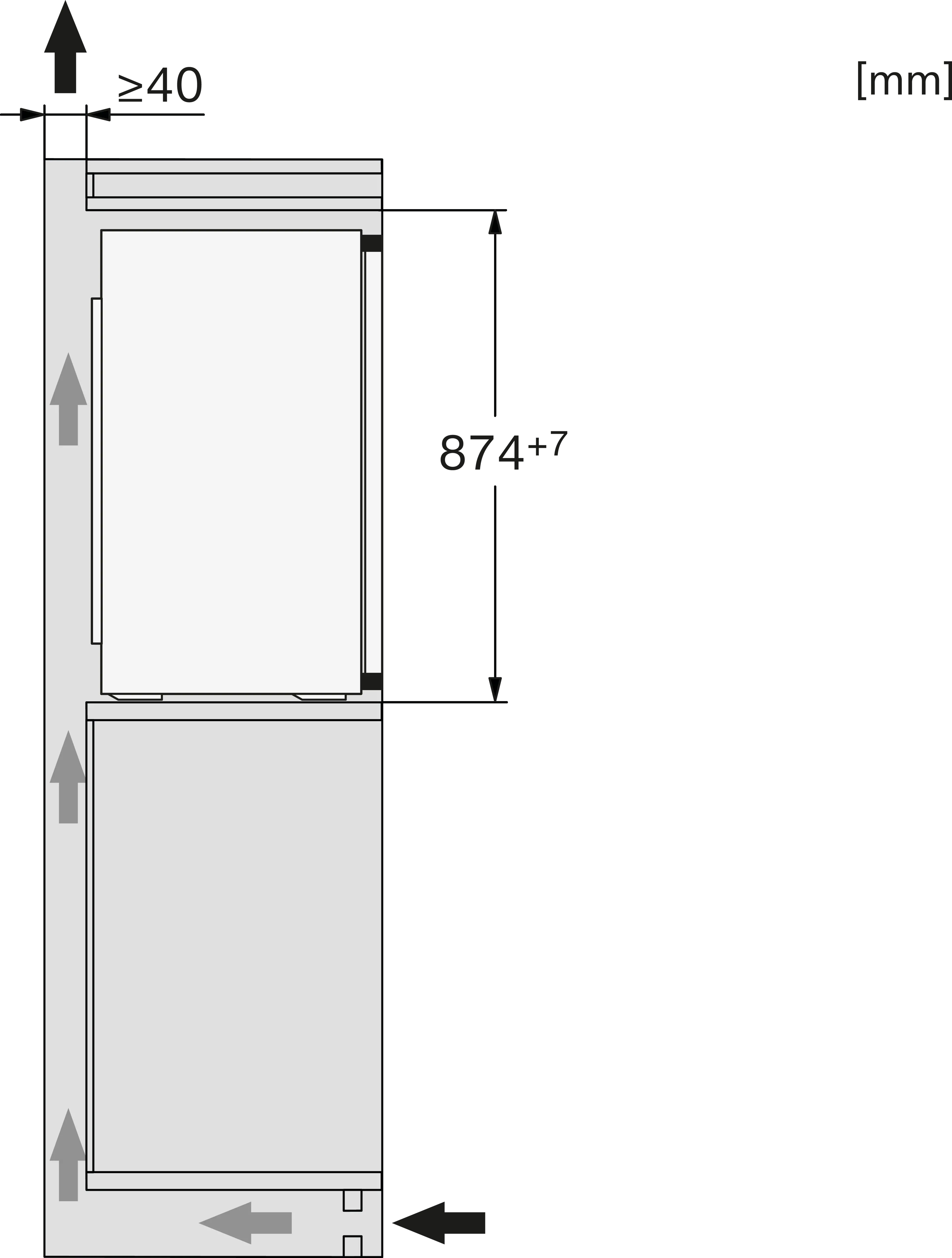Miele K 7128 D Einbau-Kühlschrank